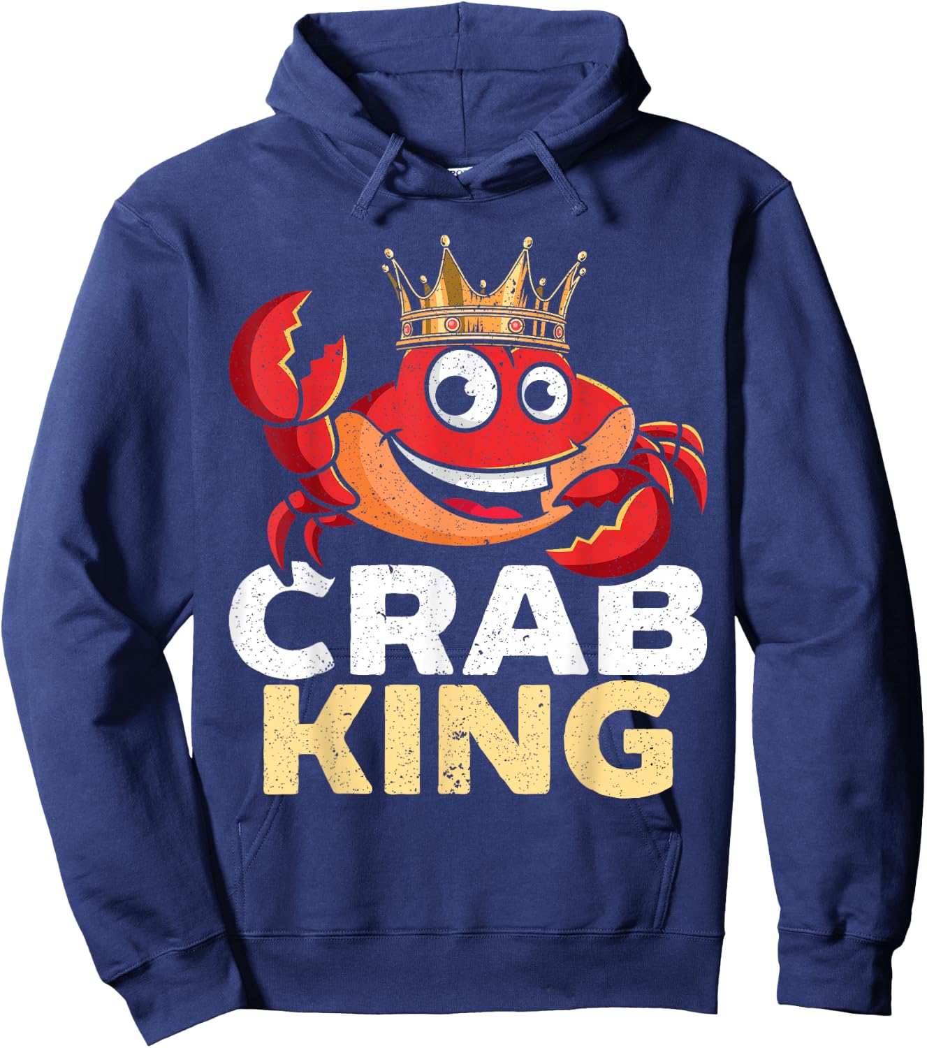 Crab King Crab Lover Crabulous Crabby Crab Whisperer Hoodie - Hoodie | Navy