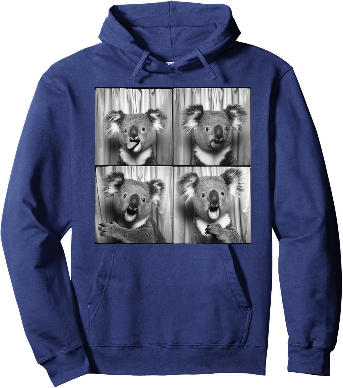 Funny Koala Face Laughing Koala Animal Photo Cute Koala Hoodie - Hoodie | Navy