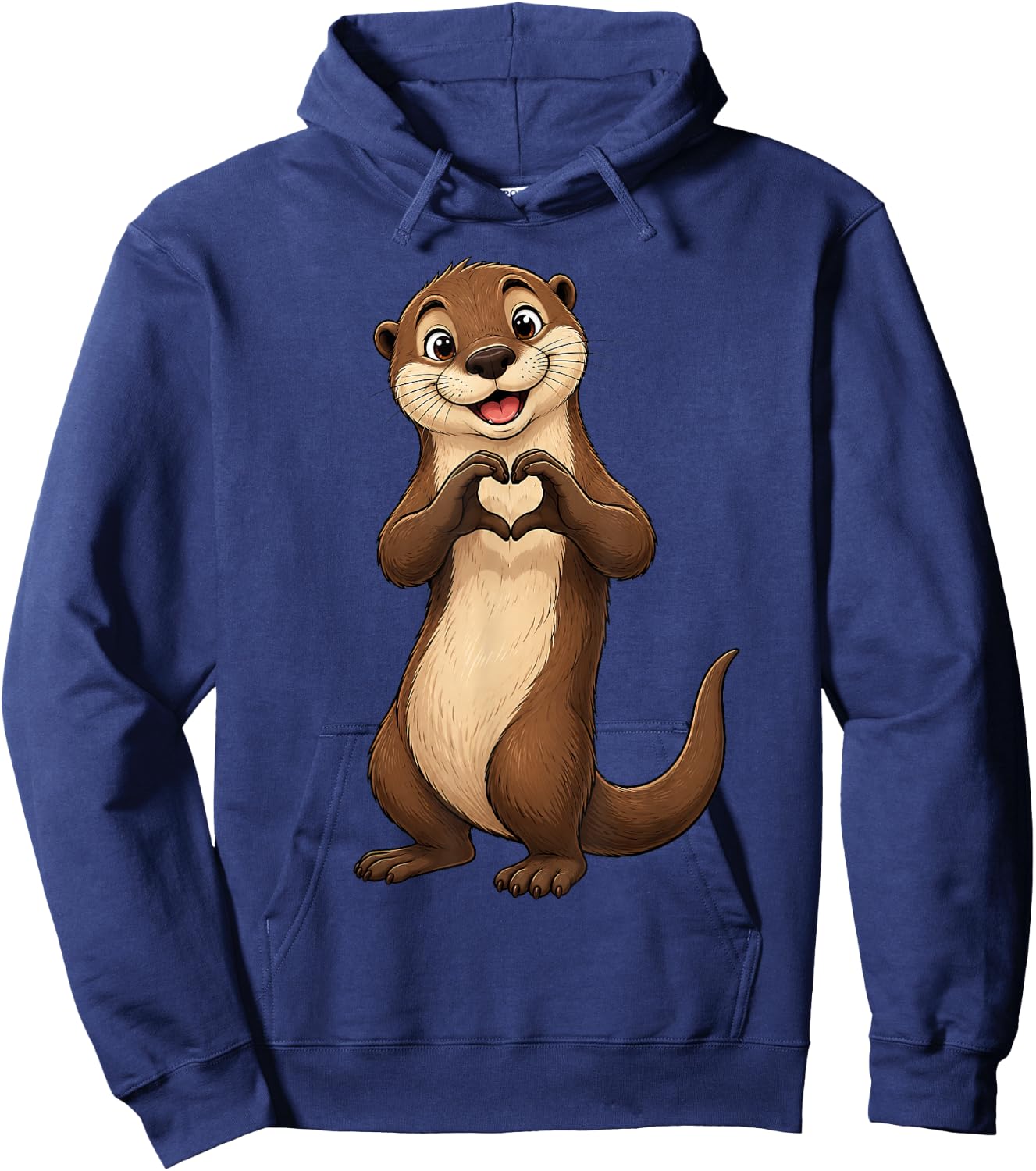 Otter mit Herz | Süßer Otterfreund mit Herzsymbol Hoodie - Hoodie | Navy