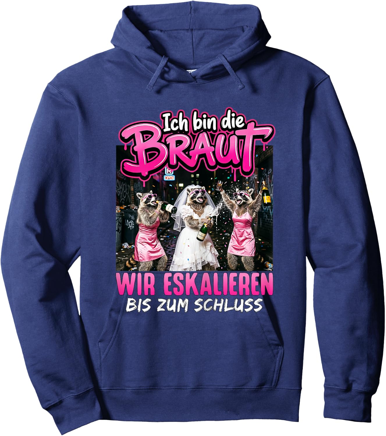 JGA Braut Junggesellenabschied Frauen Polterabend Hoodie - Hoodie | Navy