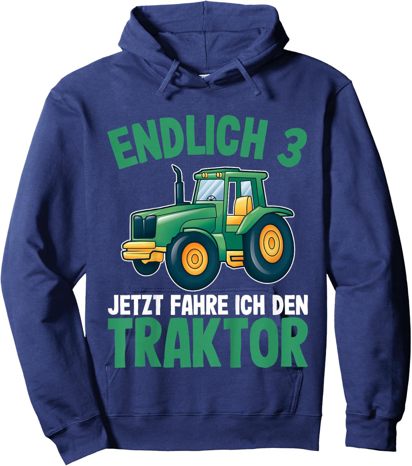Traktor Jungs 3 Jahre | 3. Geburtstag Jungen Traktor Hoodie - Hoodie | Navy