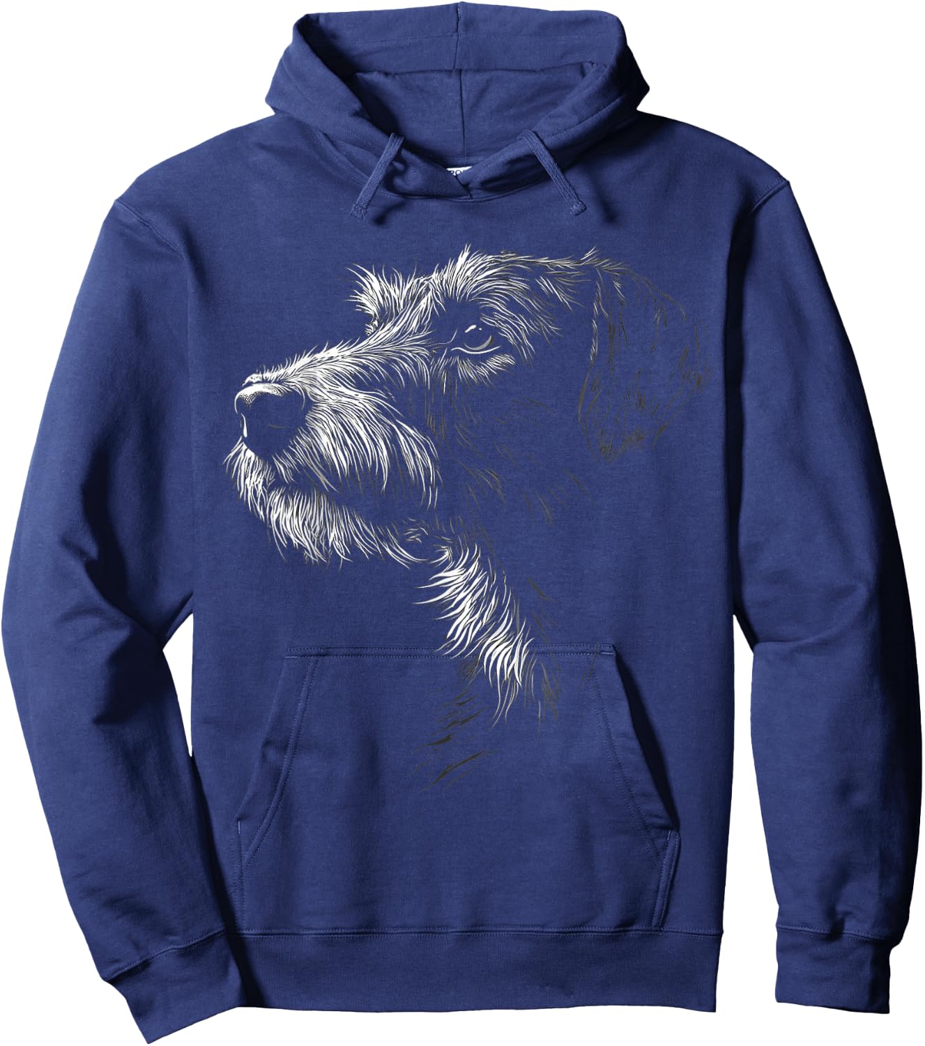 Irish Wolfhound Dog Graphic Pet Art Irish Wolfhound Hoodie - Hoodie | Navy