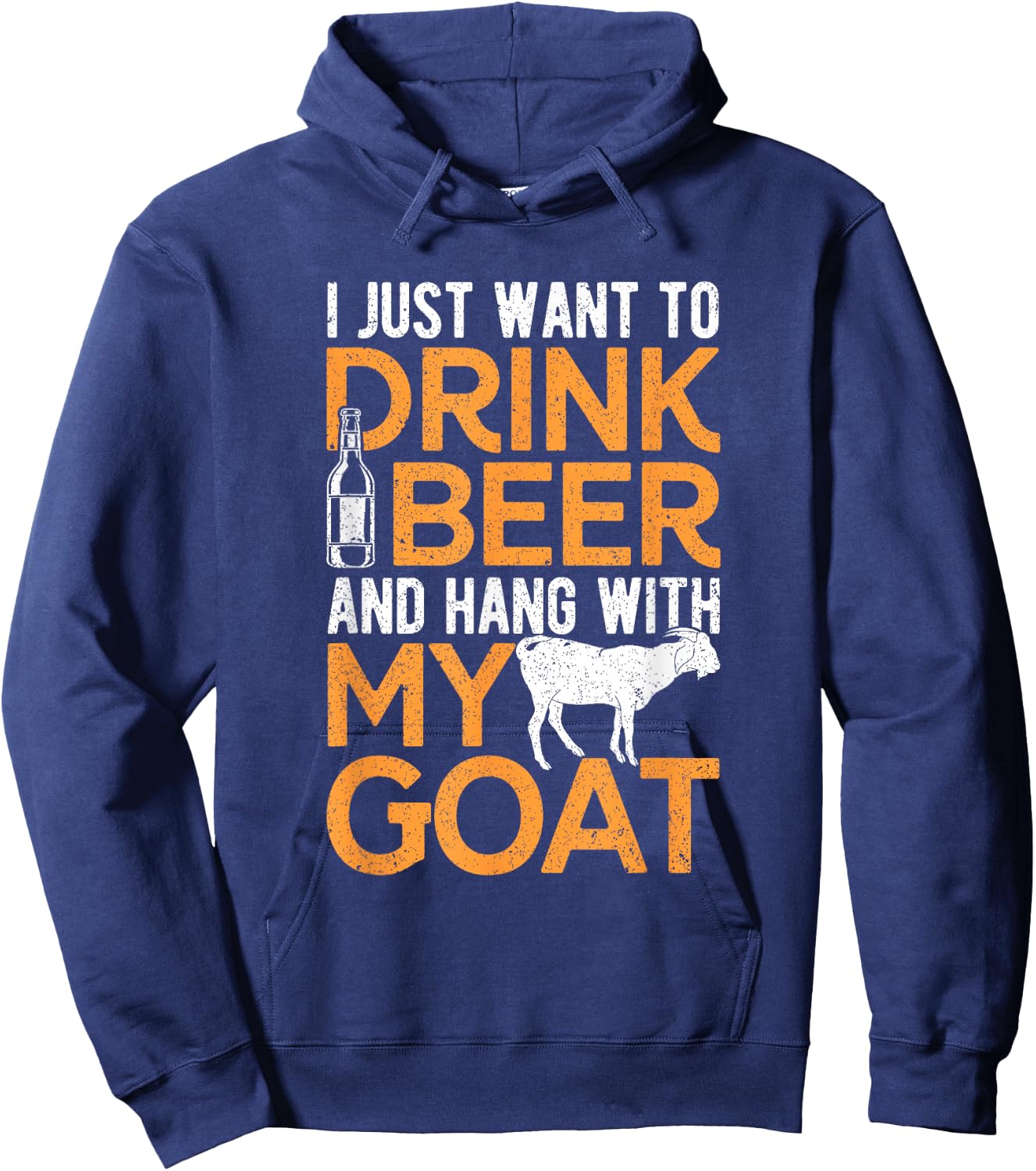 Hang With My Goat Dad Goat Father Goat Farmer Goat Owner Hoodie - Hoodie | Navy