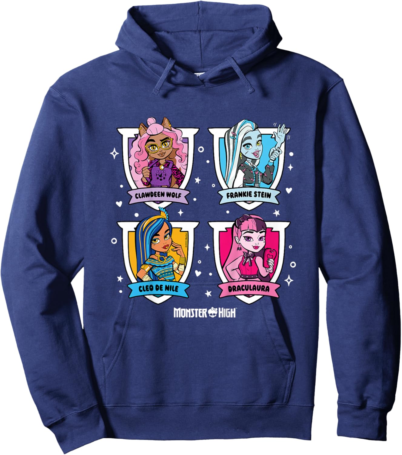 Kids Monster High - Student - Character Grid , black Hoodie - Hoodie | Navy
