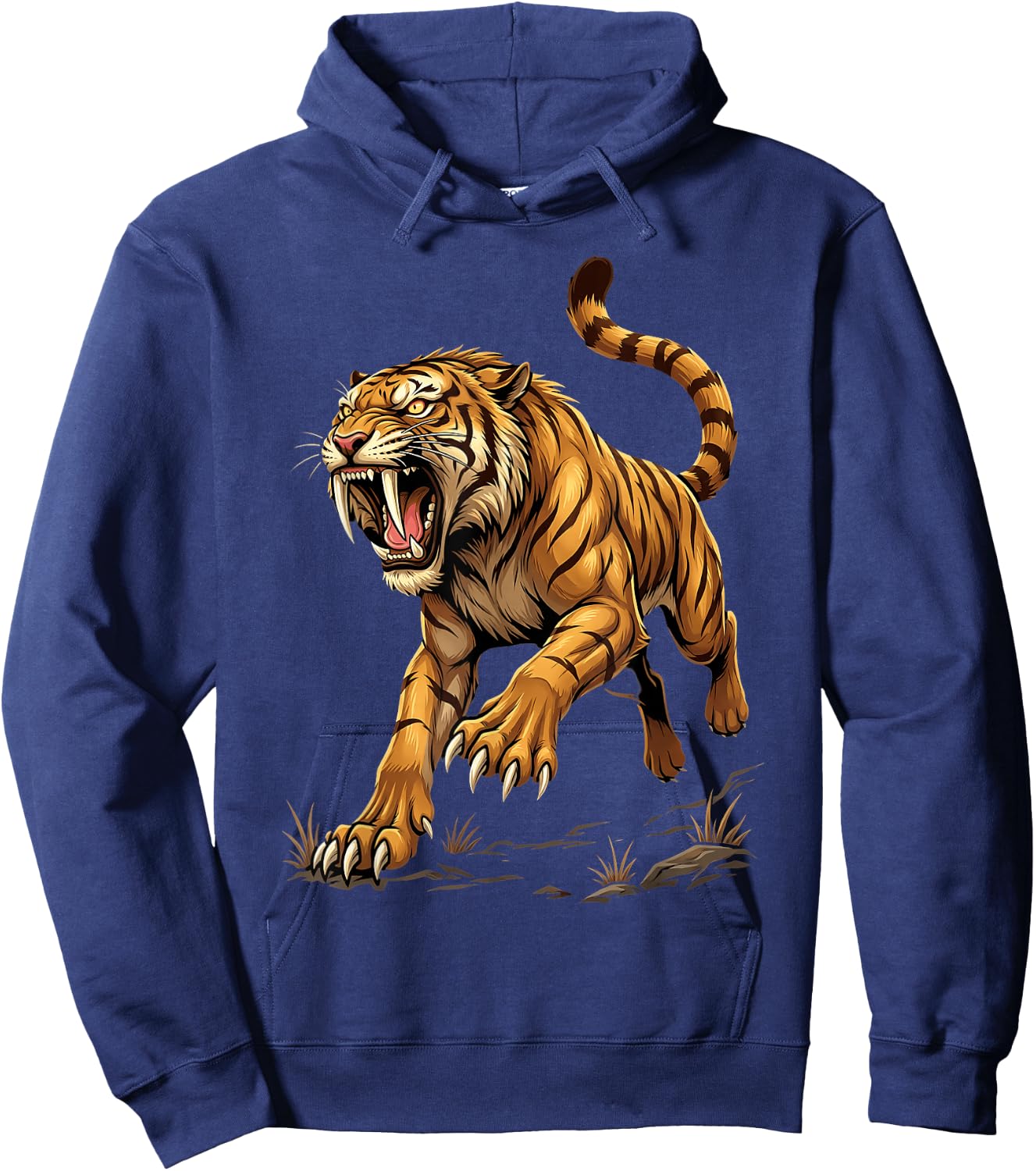 Saber Tooth Tiger Smilodon Hoodie - Hoodie | Navy