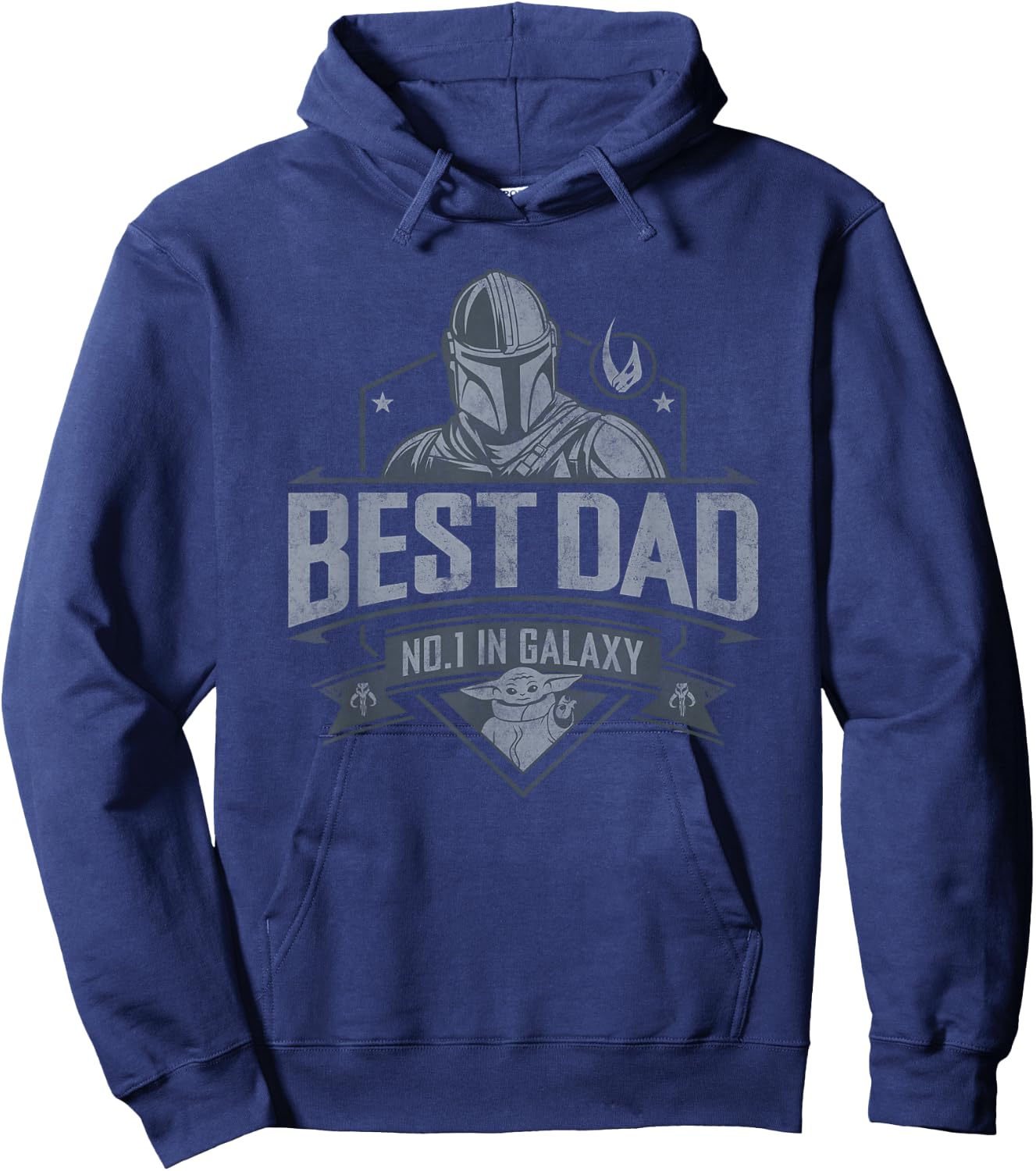 Star Wars Mandolorian Father's Day Best Dad Vater Papa Hoodie - Hoodie | Navy