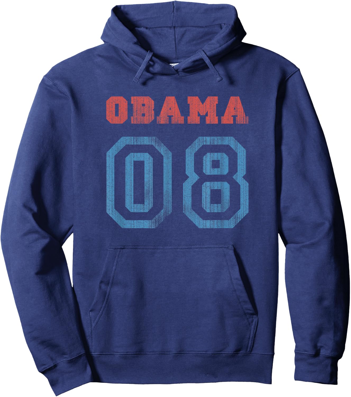 Vintage Obama 08 Hoodie - Hoodie | Navy