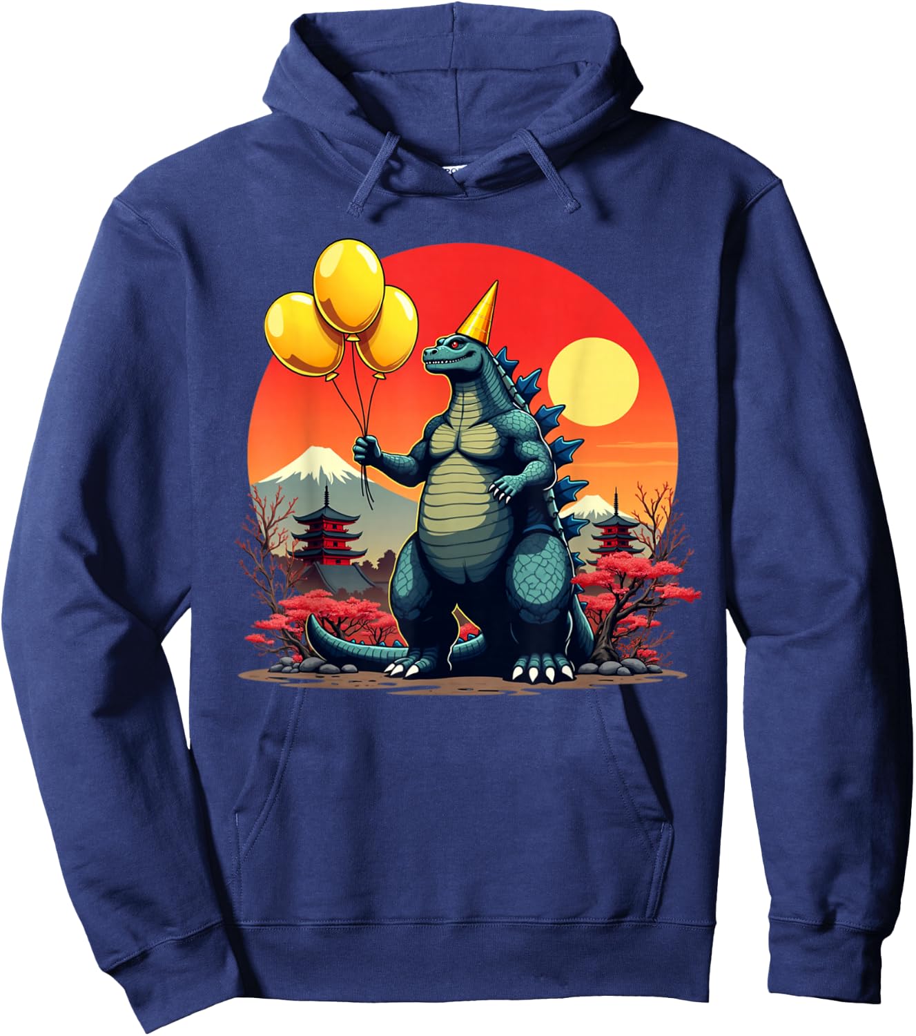 Kaiju Birthday Japan Monster Movie Bday Party Decorations Hoodie - Hoodie | Navy