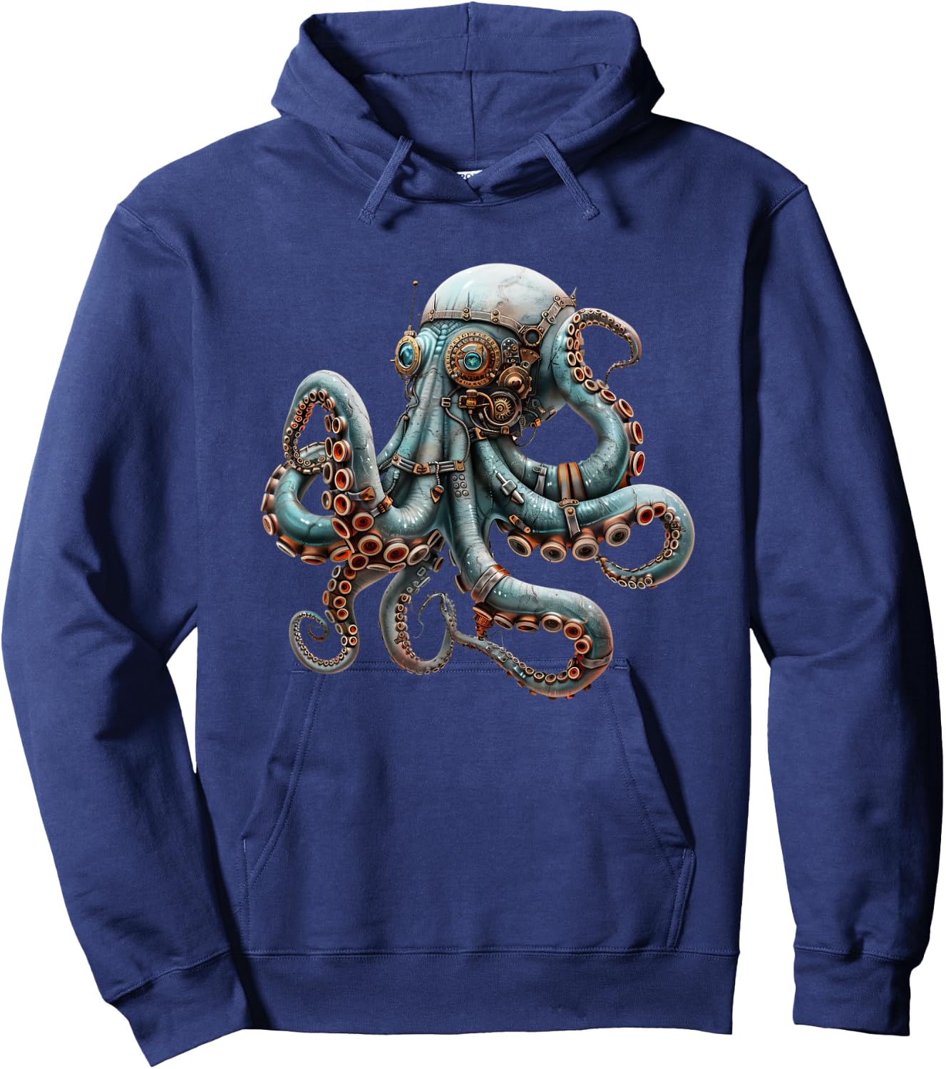 Steampunk Pieuvre Vintage Art Hommes Femmes Enfants Rétro Hoodie - Hoodie | Navy