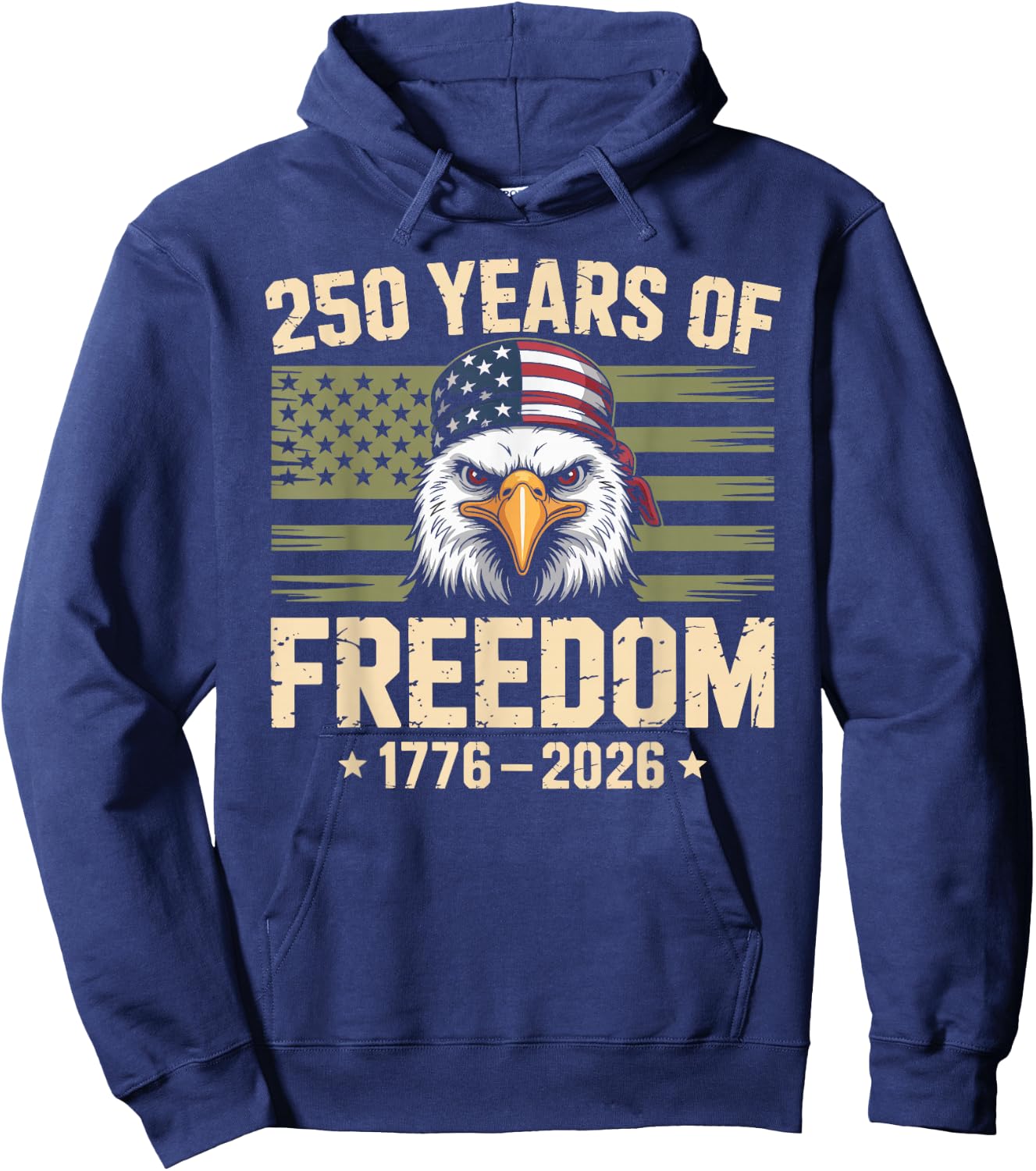 250 Years USA 1776-2026 250th Birthday America 4th July Hoodie - Hoodie | Navy