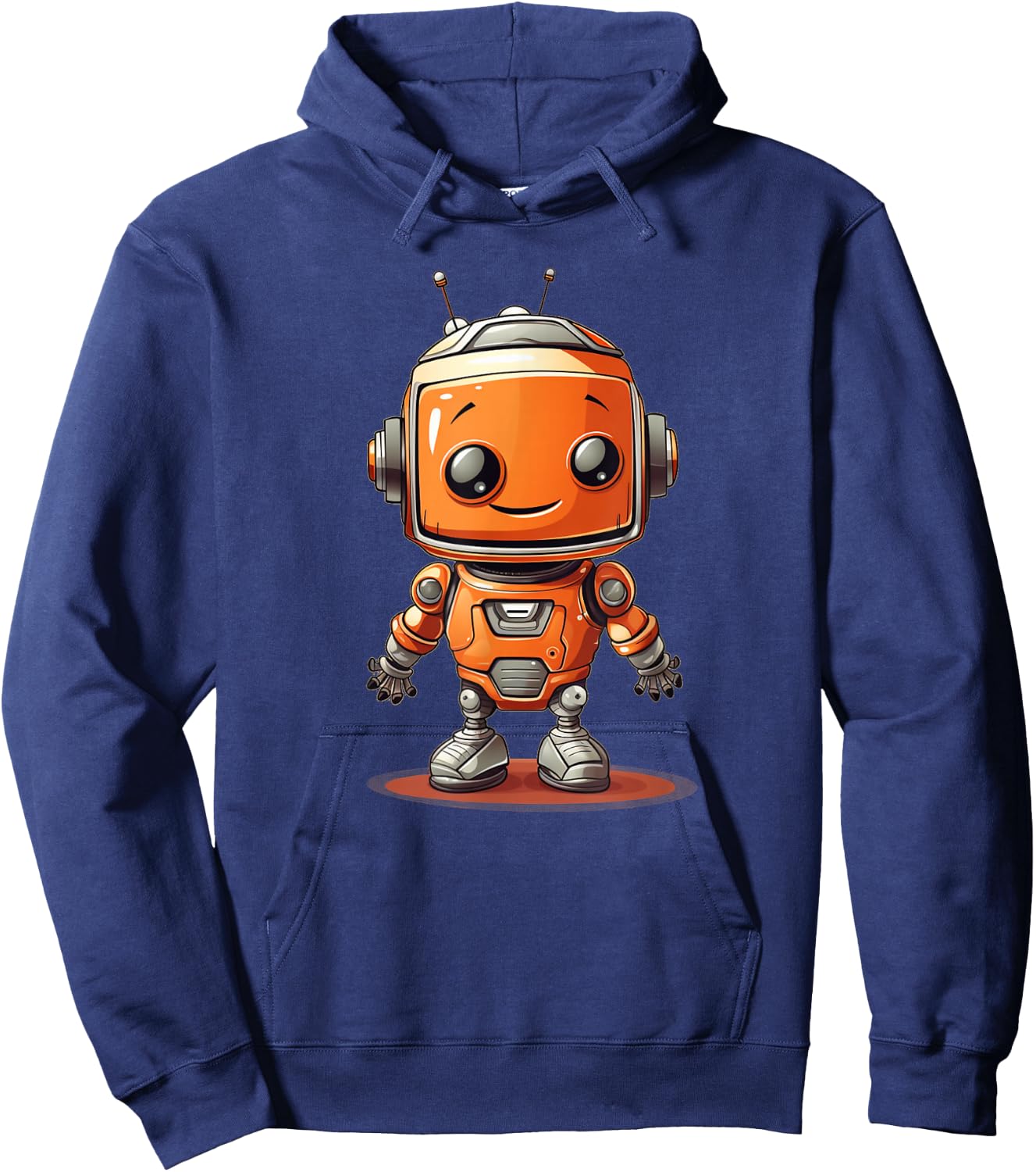 Lustiges orangefarbenes Roboter-Kostüm für Jungen Hoodie - Hoodie | Navy