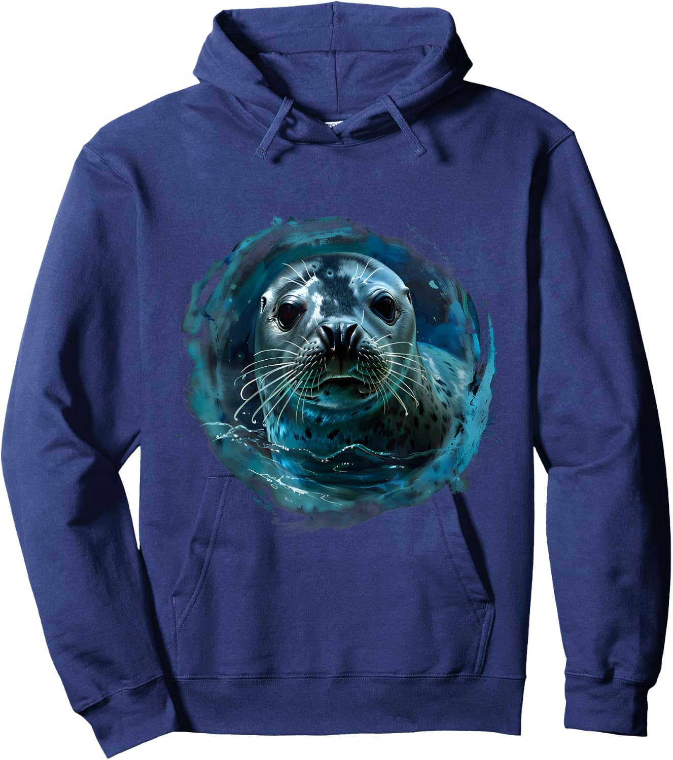 Seal Ocean Sea Seal Motif Sea Ocean Animal Marine Mammal Hoodie - Hoodie | Navy