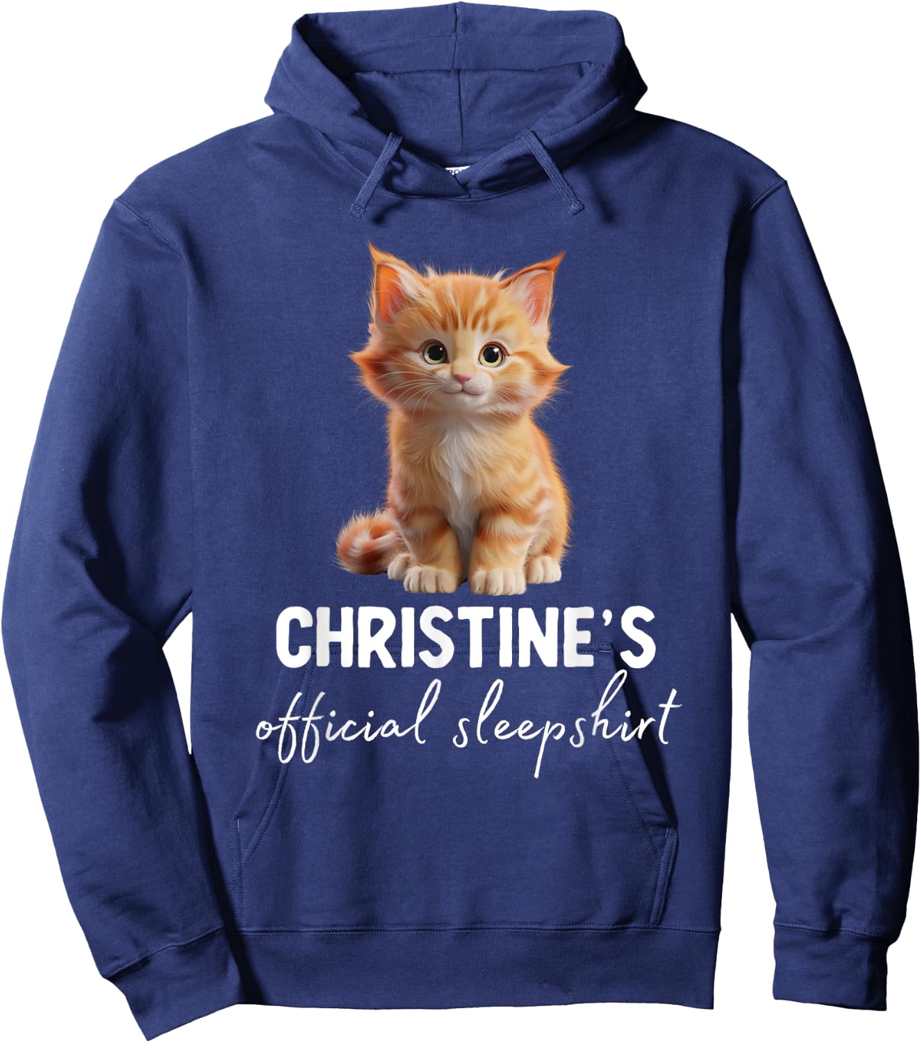 CHRISTINE'S Official Cat Sleepshirt Pyjama Hoodie - Hoodie | Navy