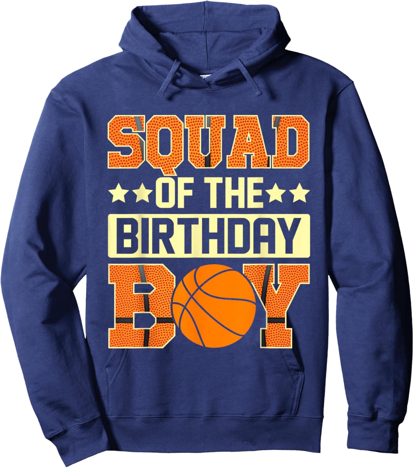 Squad Of The Birthday Boy Basketball Baller Kids Hoodie - Hoodie | Navy