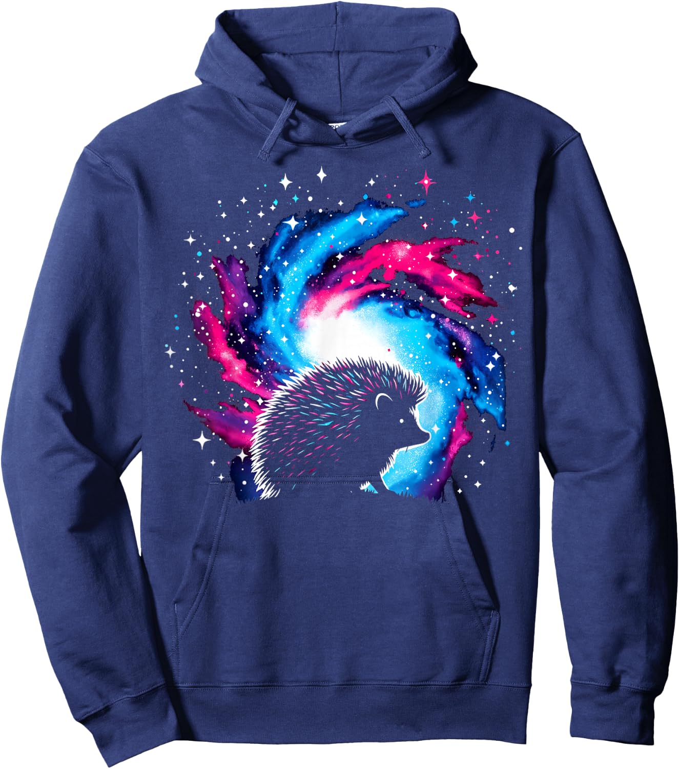Cool Cosmic Hedgehog Galaxy Graphic Space Art Hoodie - Hoodie | Navy