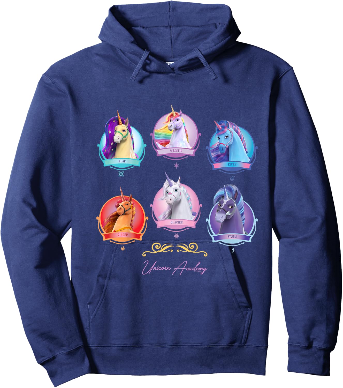 Kids Group Unicorn Hoodie - Hoodie | Navy