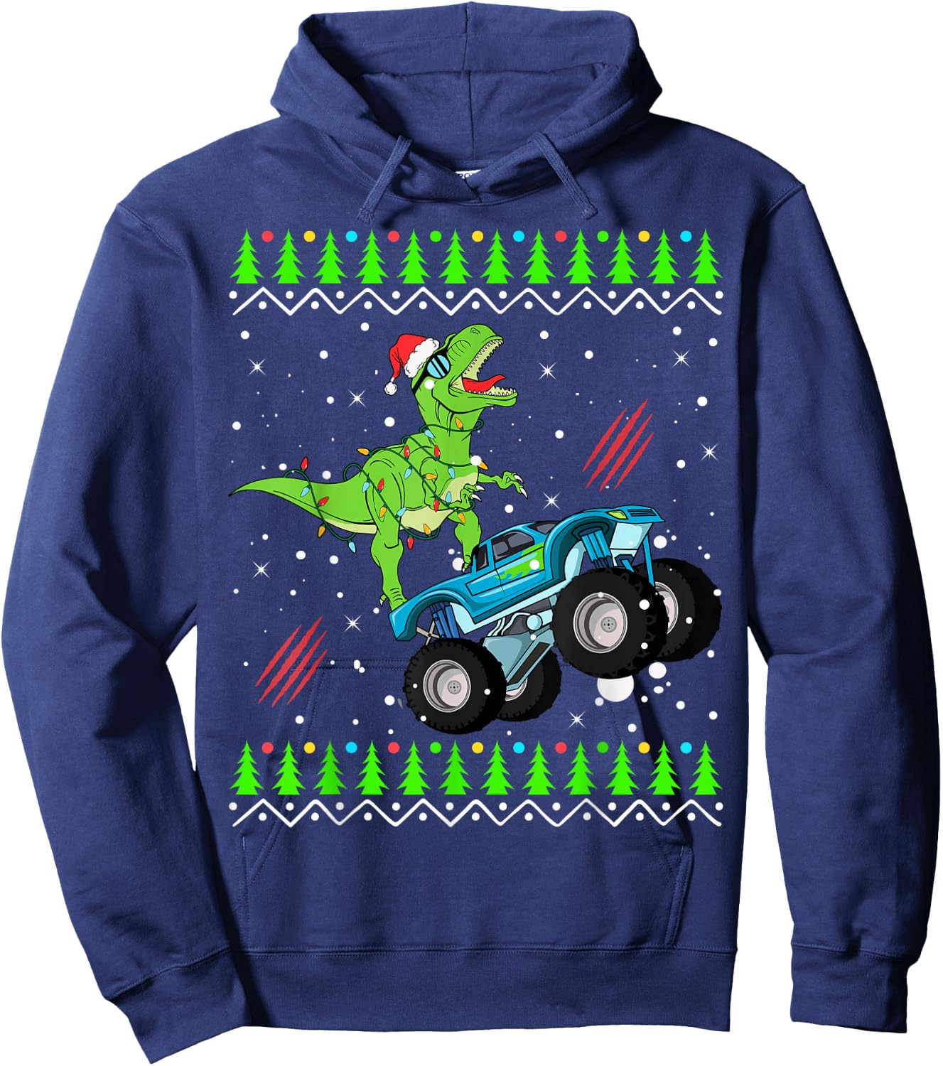 Christmas Sweater Hoodie - Hoodie | Navy