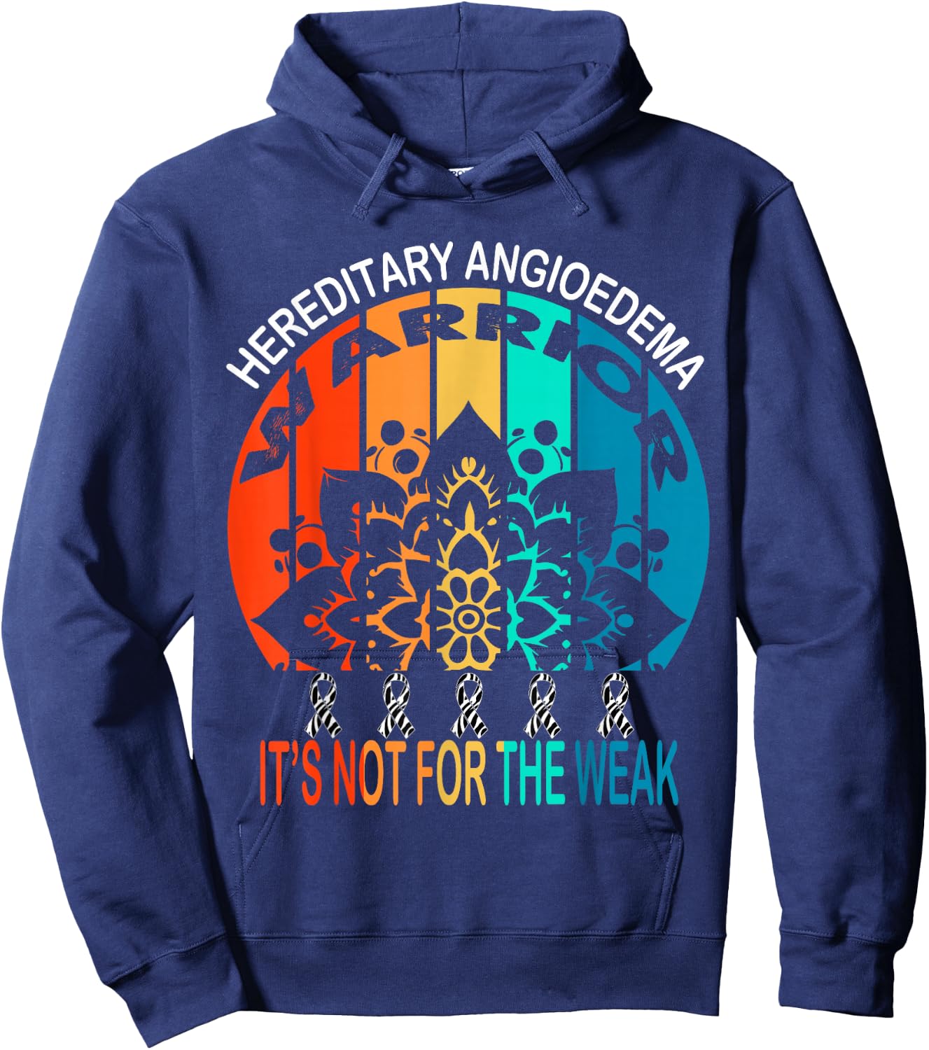 Hereditary angioedema Warrior, HA Awareness Hoodie - Hoodie | Navy