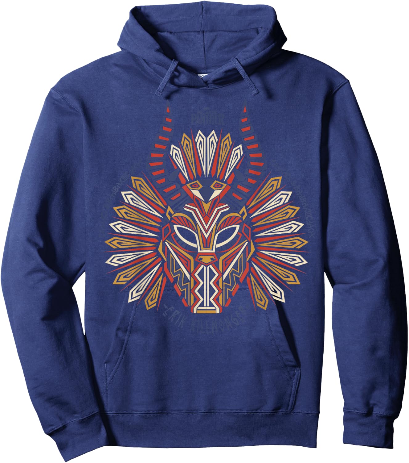 Marvel Black Panther Movie Geo Killmonger Graphic Hoodie - Hoodie | Navy