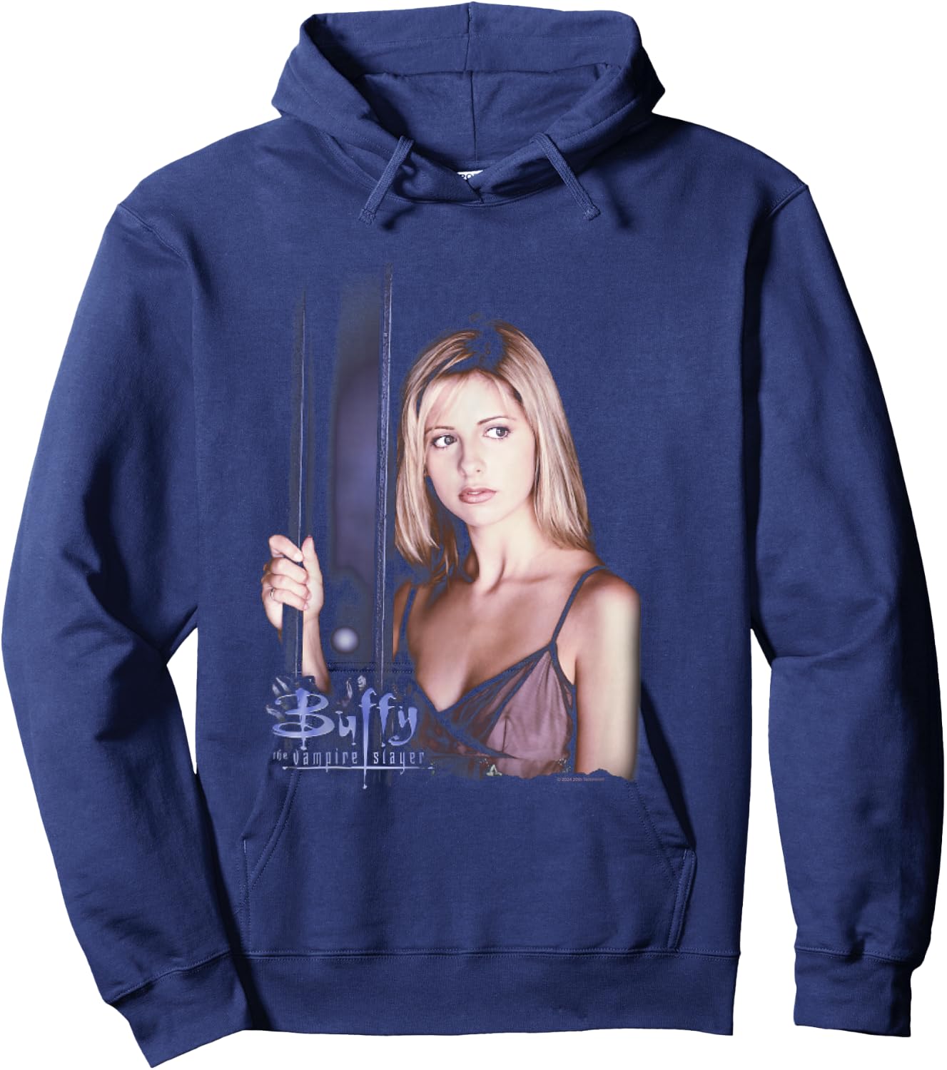 Buffy The Vampire Slayer Buffy Summers Chosen One , Black, S Hoodie - Hoodie | Navy