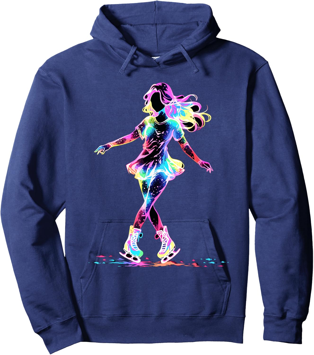 Cute Figure Skating Figure Skating for Girls , black Hoodie - Hoodie | Navy