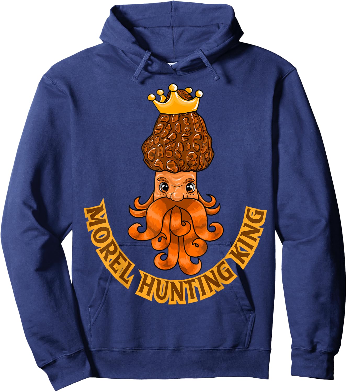 Morel Hunting Funny Mushroom Fungi Morel Hunting Hoodie - Hoodie | Navy