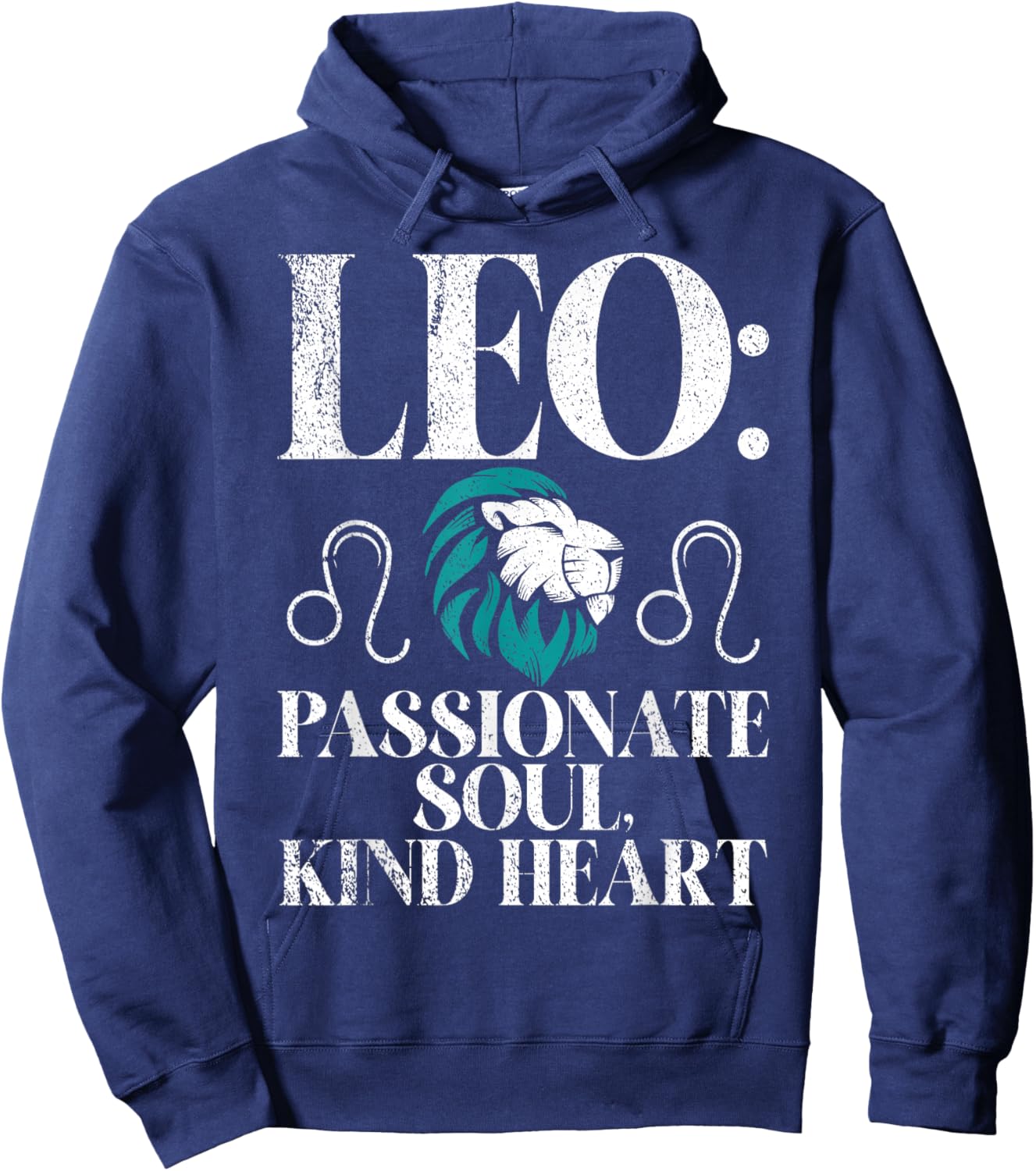 Leo passionate Sould kind Heart Leo Zodiac Hoodie - Hoodie | Navy