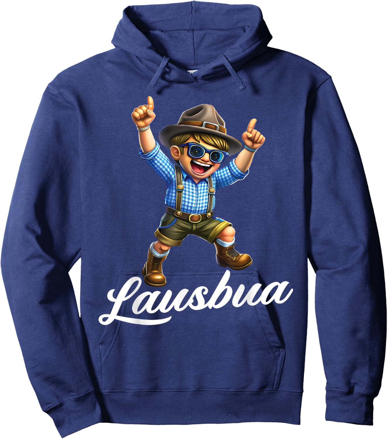 Extremely Cool Lausbua Boys' Costume , black Hoodie - Hoodie | Navy