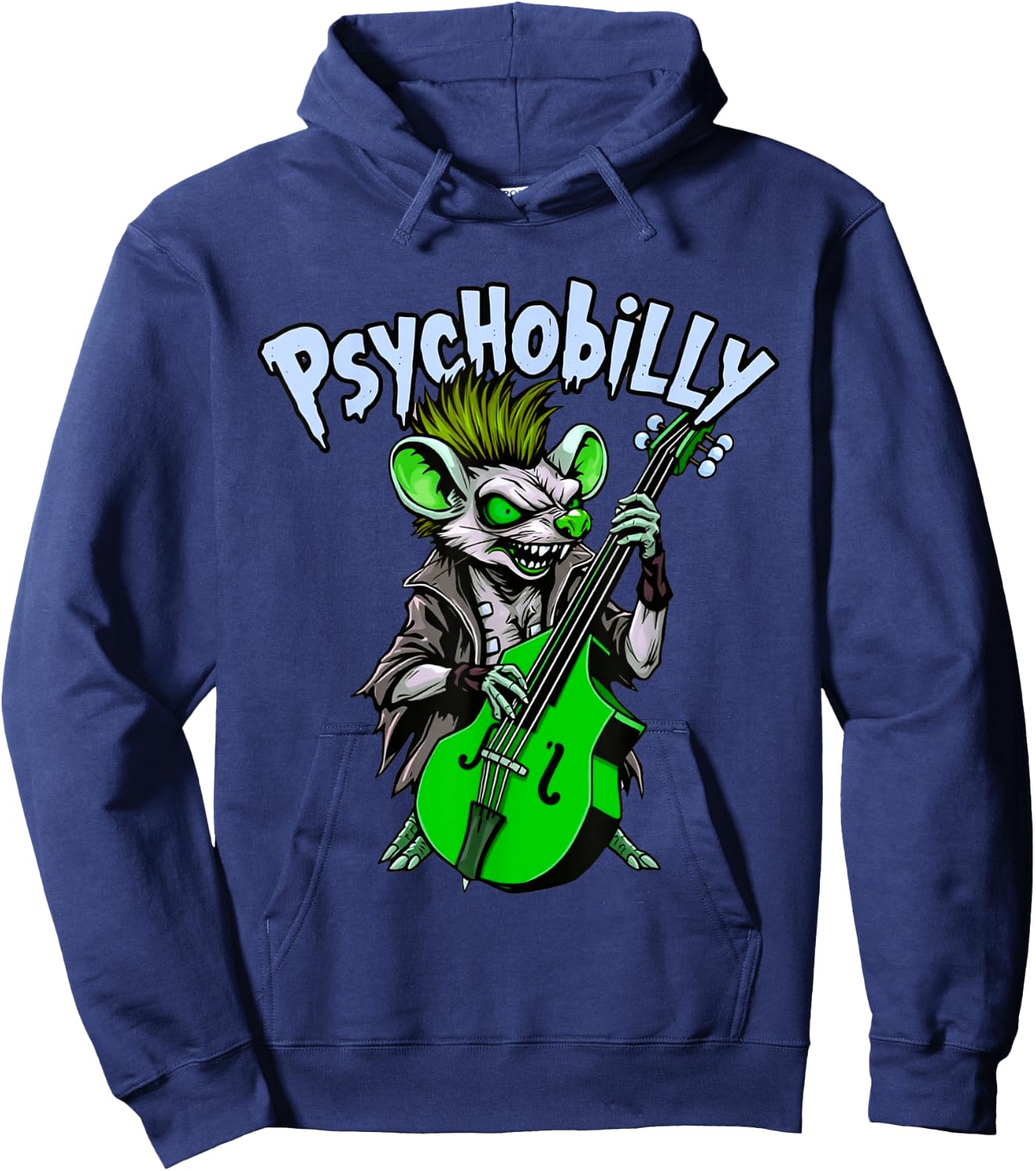 Psychobilly Punk Hoodie - Hoodie | Navy