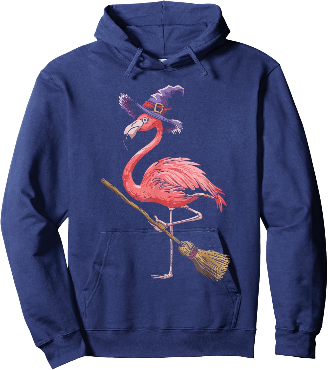 Flamingo Witch Hoodie - Hoodie | Navy