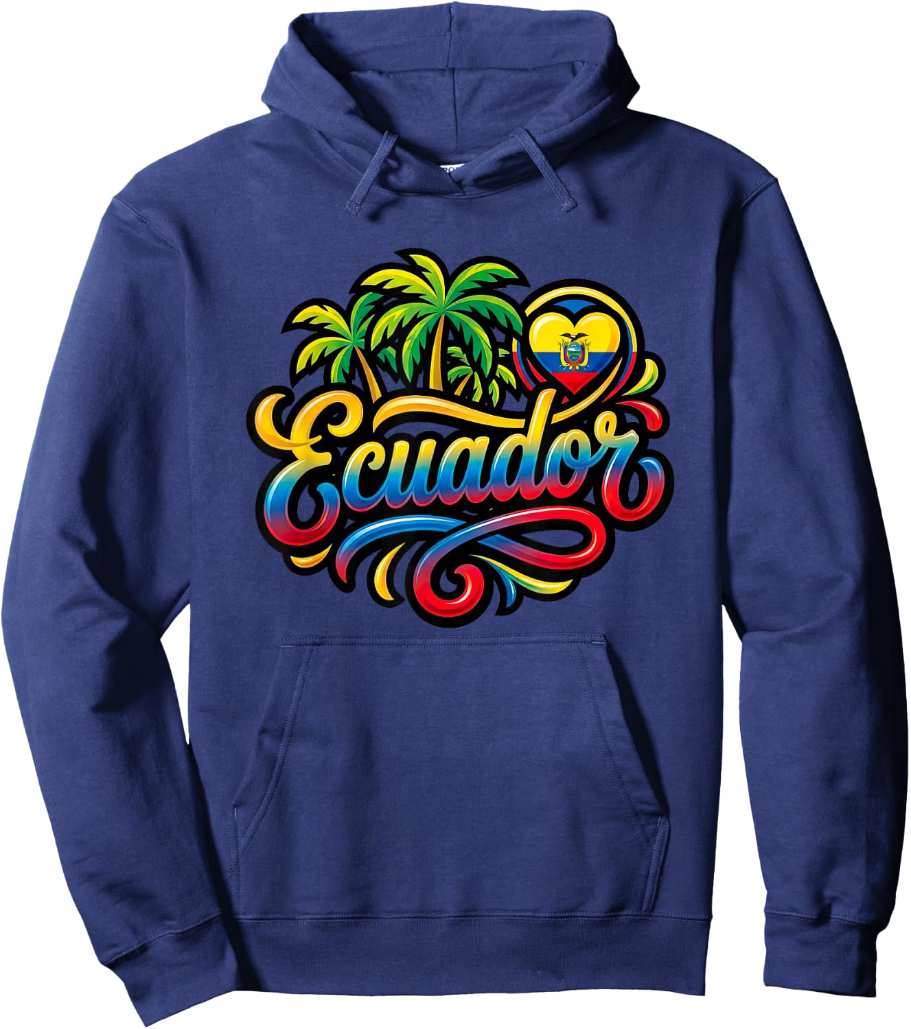 Ecuador Souvenir Ecuadorian Travel Ecuatoriano Graphic Hoodie - Hoodie | Navy