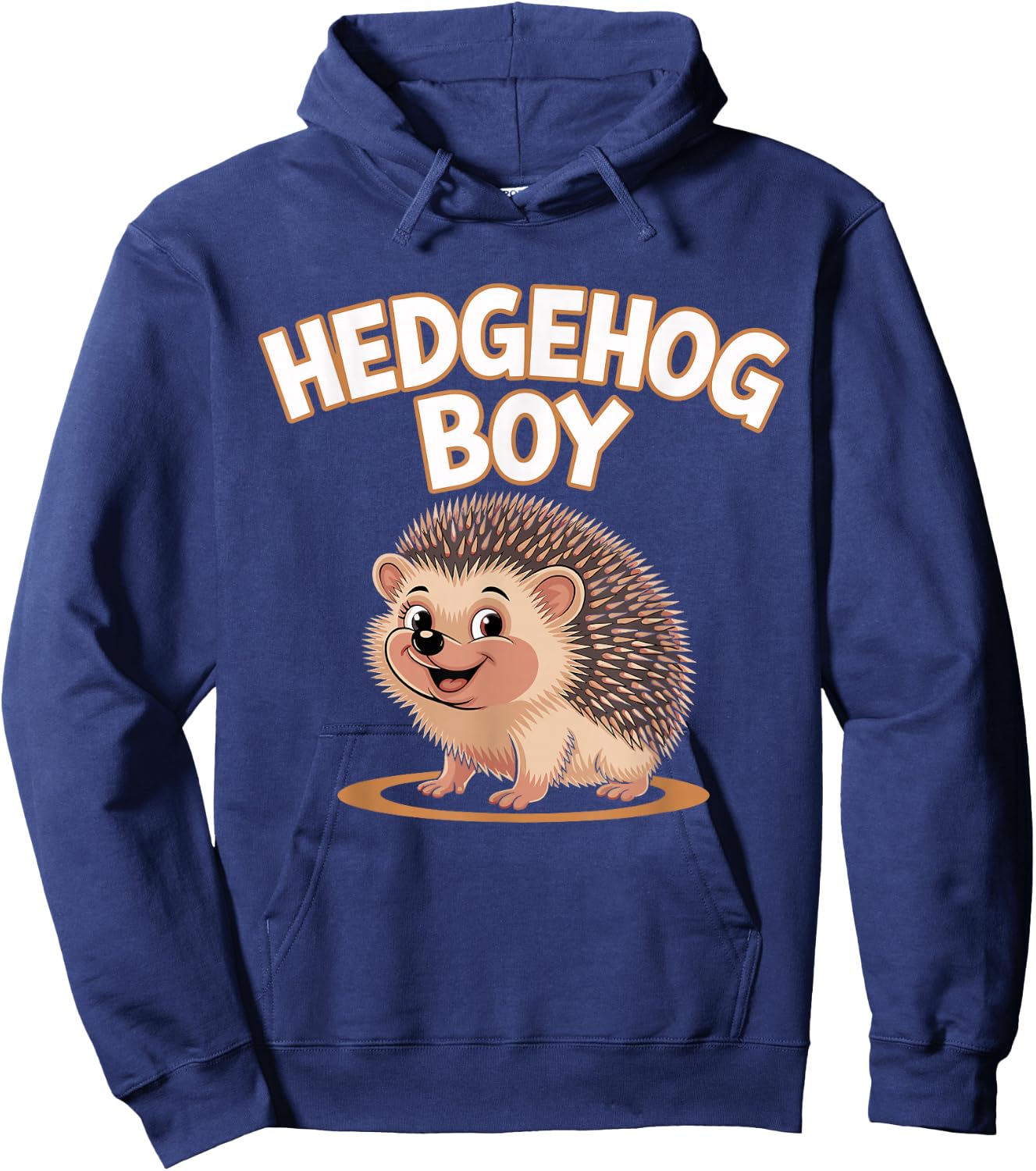 Hedgehog Boy | Childrens Apparel | Youth Kids Boys Hedgehog Hoodie - Hoodie | Navy