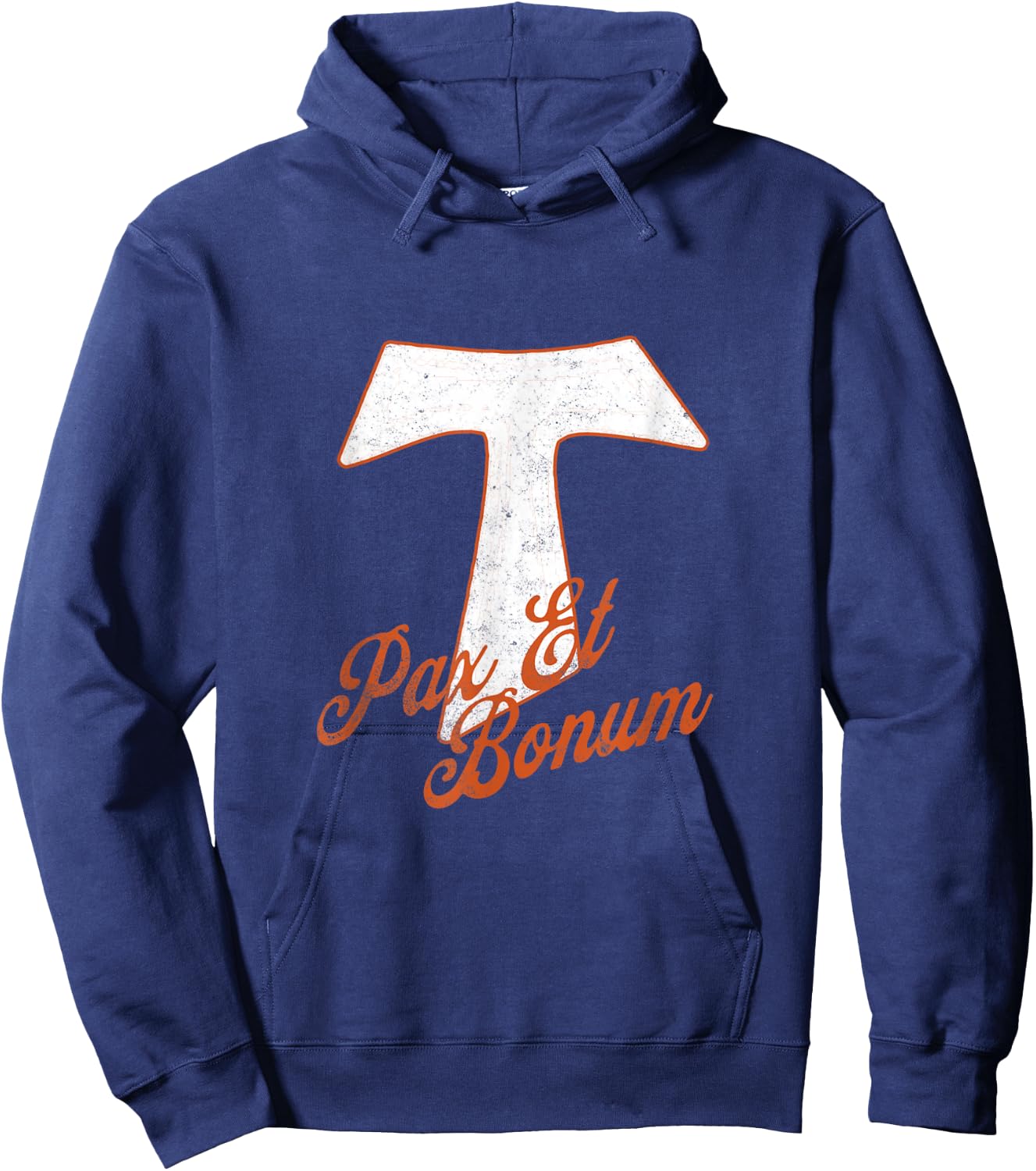 Tau Cross Number Cross Hoodie - Hoodie | Navy