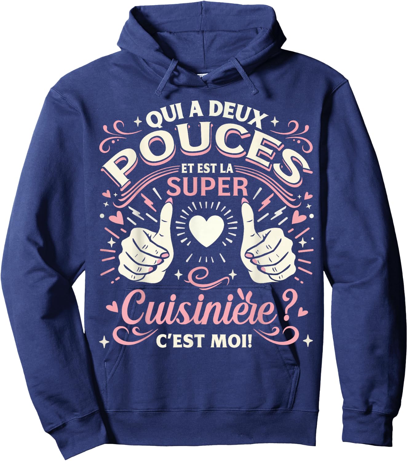 A Super Cooker Gift Woman Cook , Black, S Hoodie - Hoodie | Navy