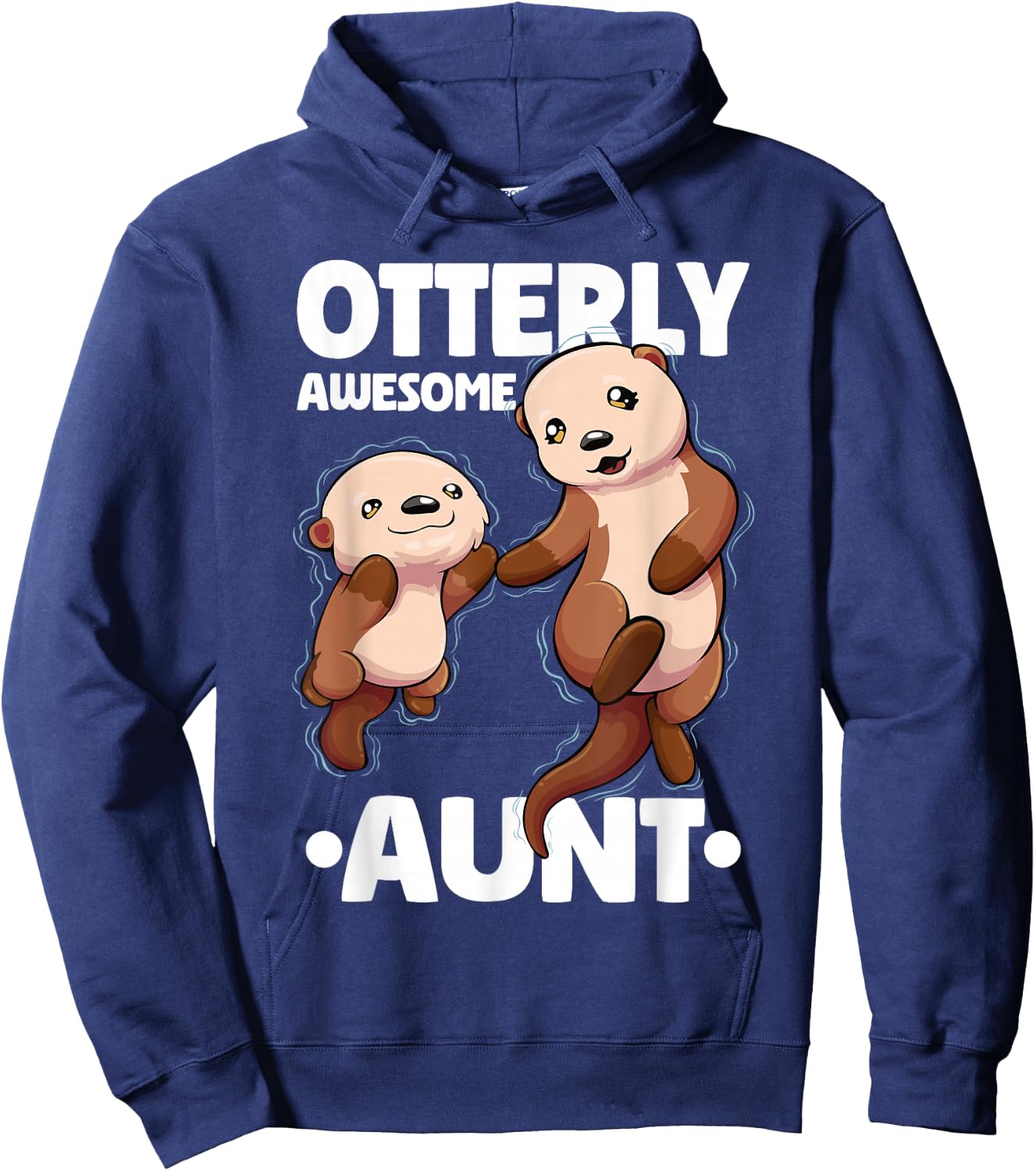 Otterly Awesome Aunt Cute Otter Aunt Women Hoodie - Hoodie | Navy