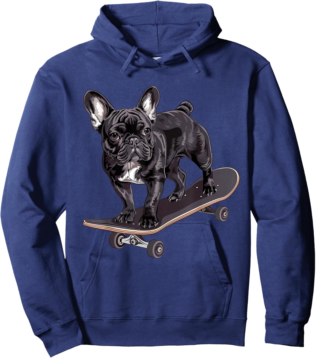 French Bulldog skateboard Hoodie - Hoodie | Navy