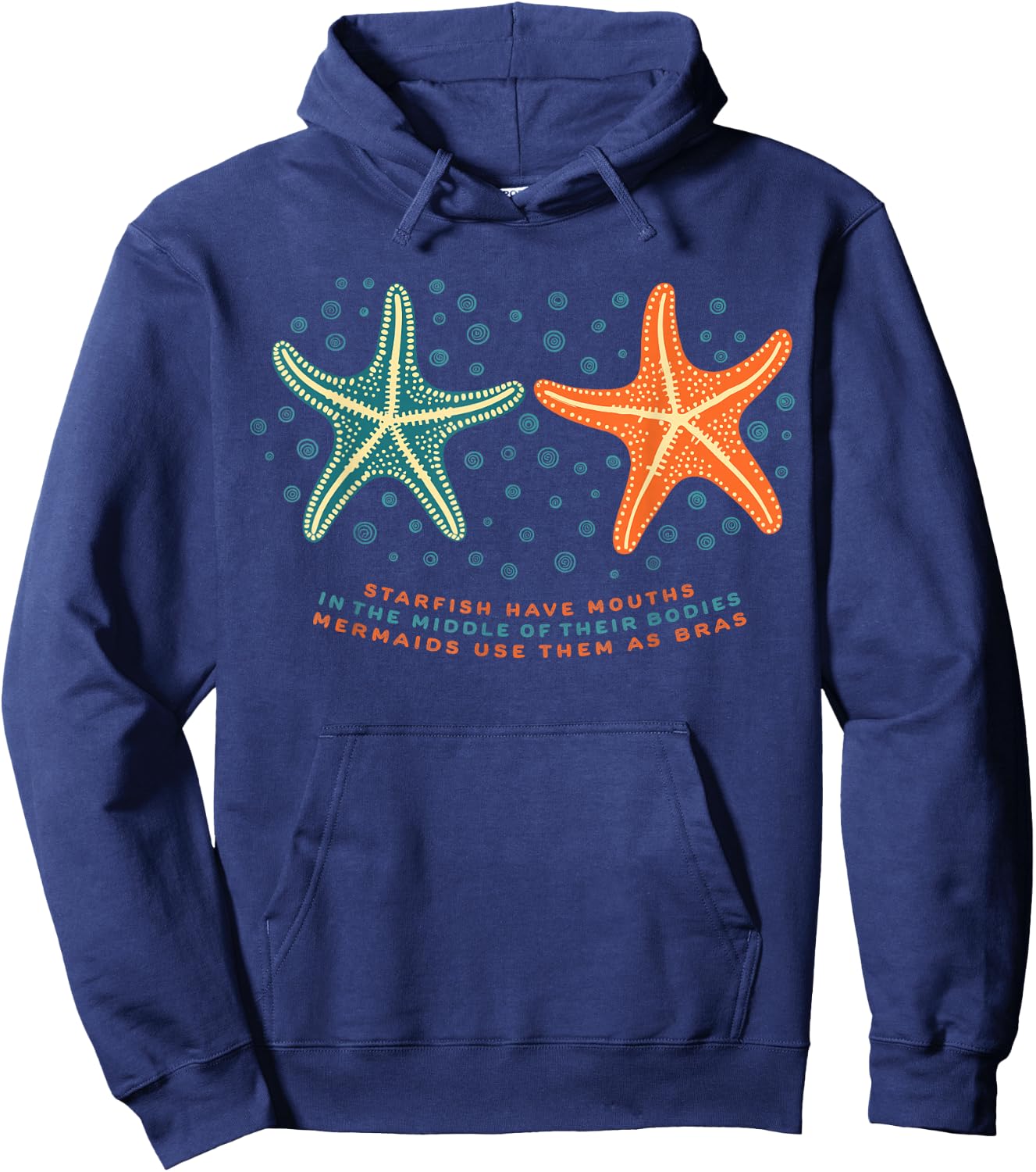 Meerjungfrau Seestern BH Muschel Lustig Party Kostüm Halloween Hoodie - Hoodie | Navy
