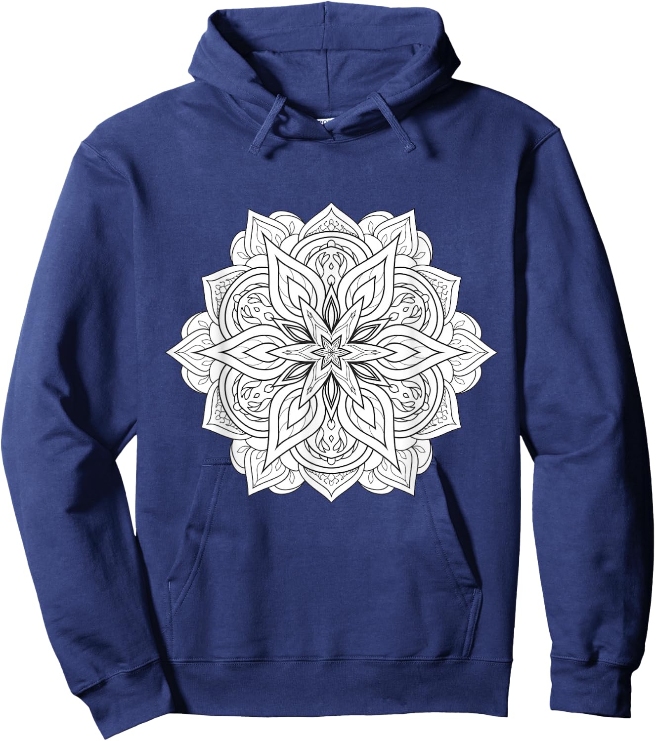 Mandala Zum Ausmalen Malen Geschenk Yoga Hoodie - Hoodie | Navy