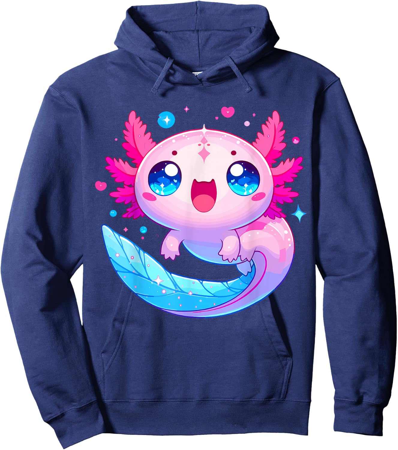 Cute Axolotl Hoodie - Hoodie | Navy