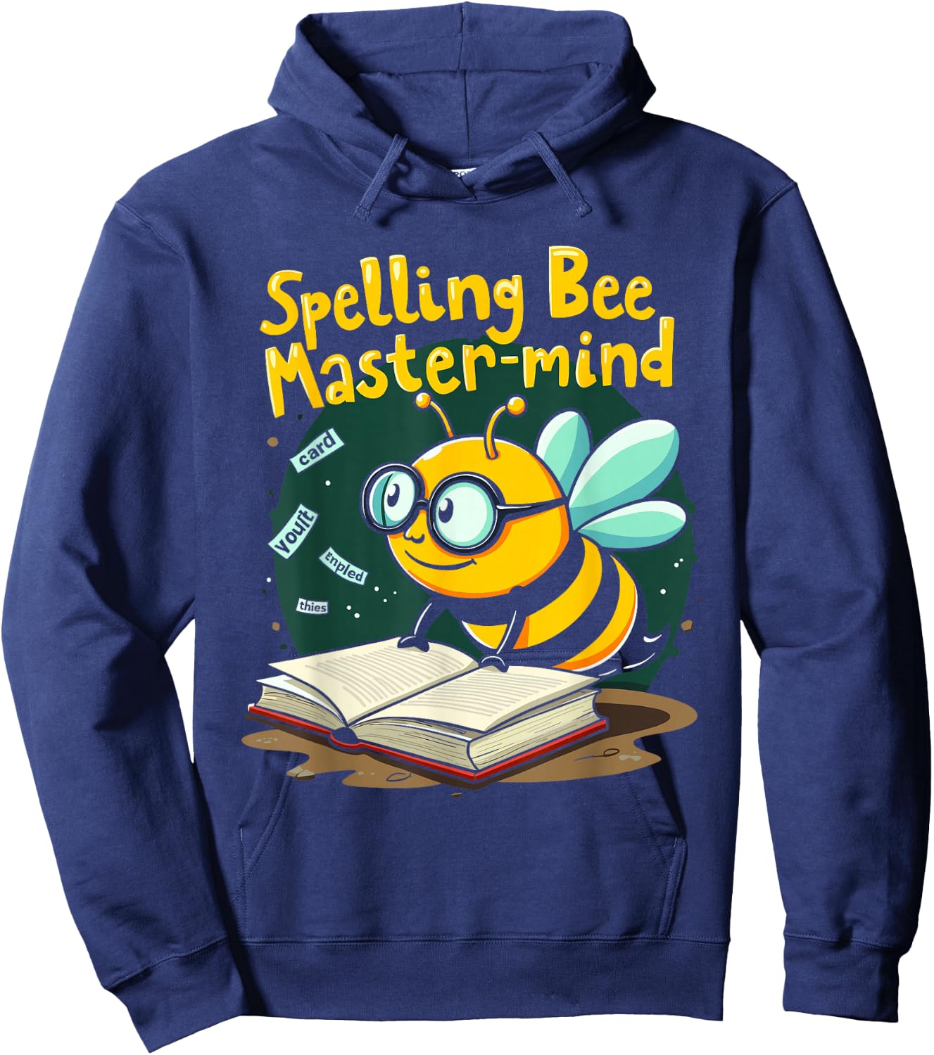 Spelling Bee Humor Spelling Champion Word Nerd Spelling Hoodie - Hoodie | Navy