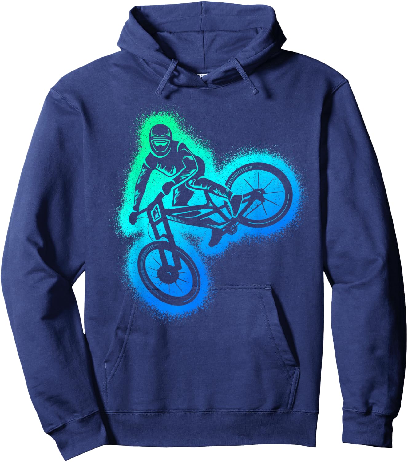 MTB Mountain Bike Downhill Kinder Herren Jungen Mountainbike Hoodie - Hoodie | Navy