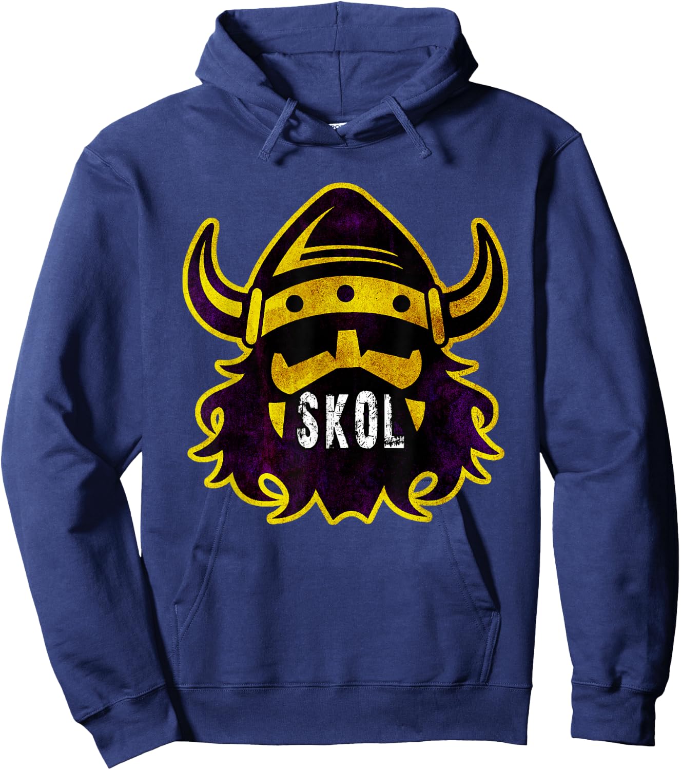 The Nordic Scandinavian Warrior & Norse Skol Vikings Hoodie - Hoodie | Navy