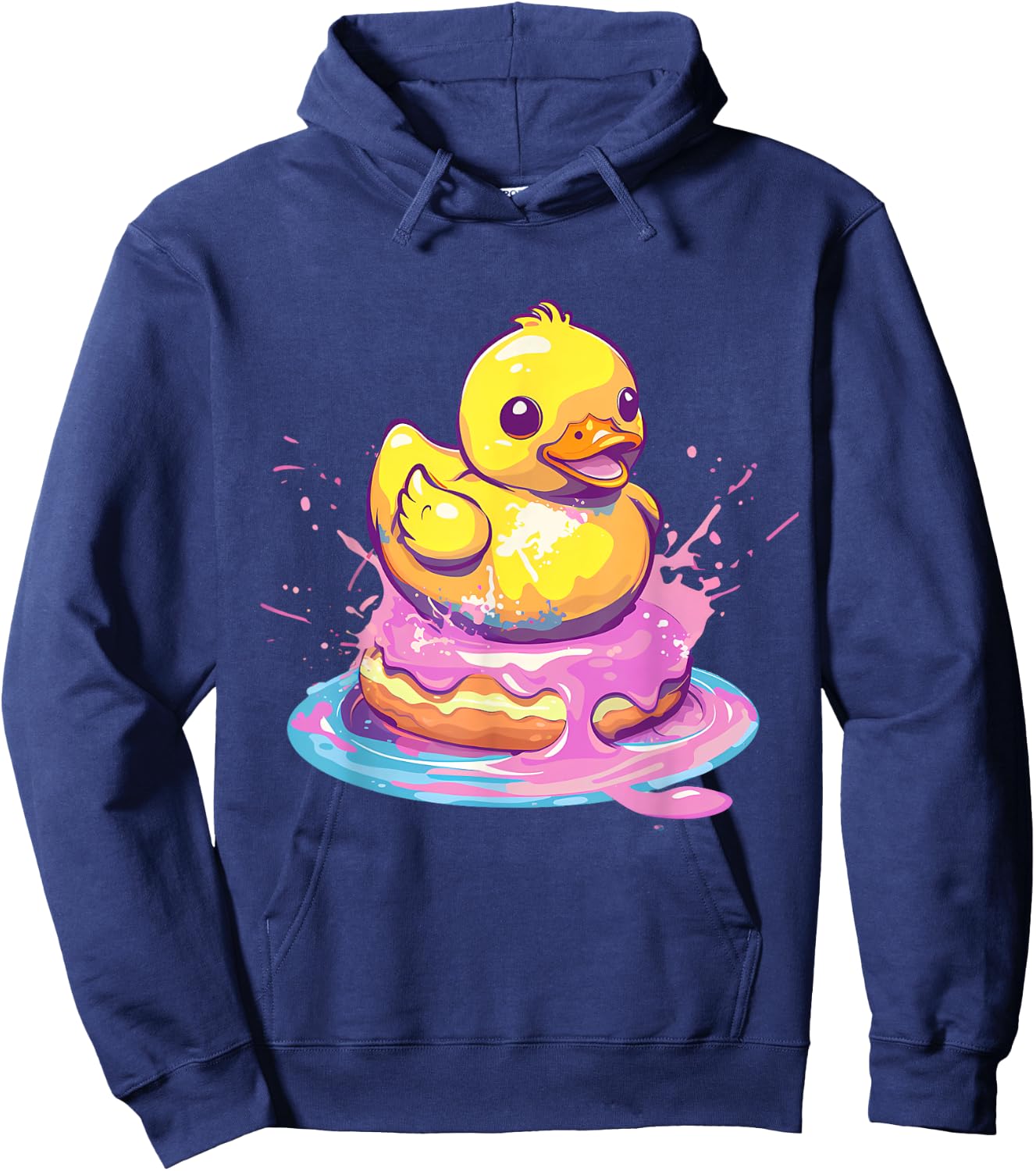 Rubber Duck Rubber Duckie Duck Lover Donut Rubber Duckling Hoodie - Hoodie | Navy