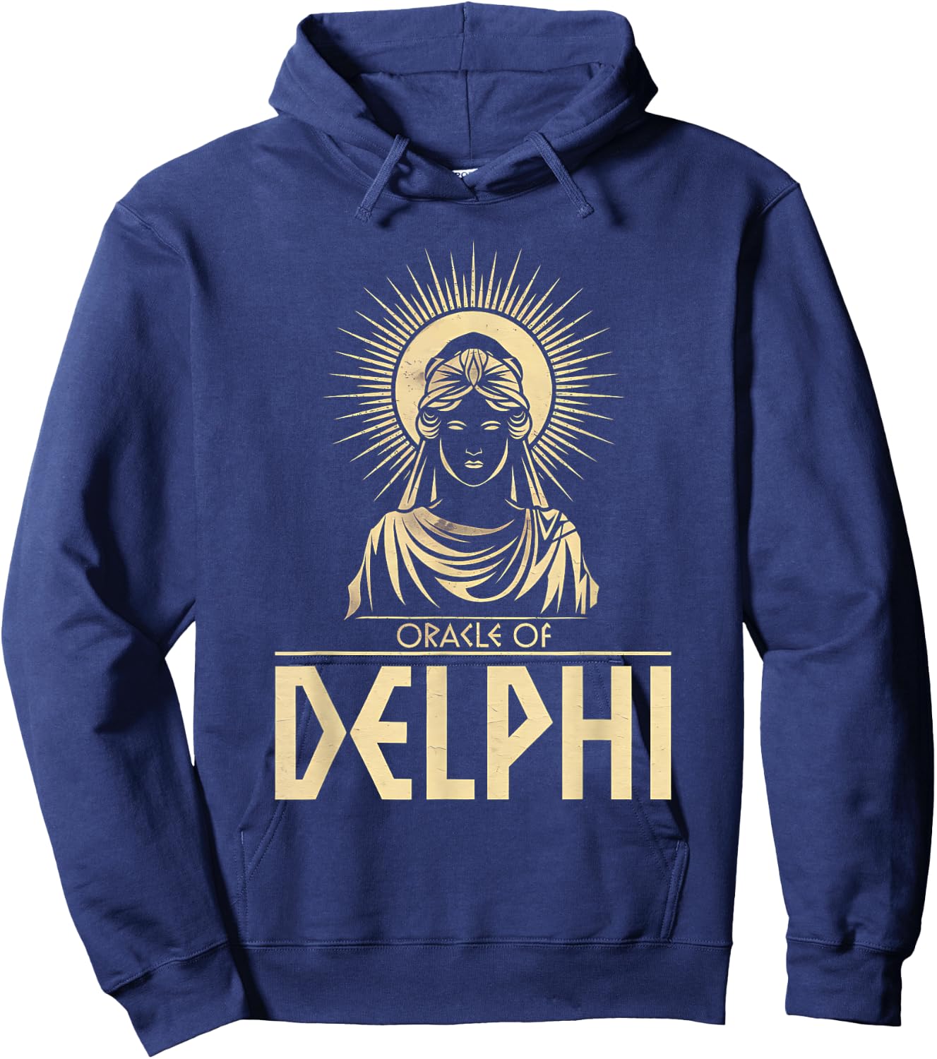 Oracle of Delphi Pythia of Apollo Symbol , Black, S Hoodie - Hoodie | Navy