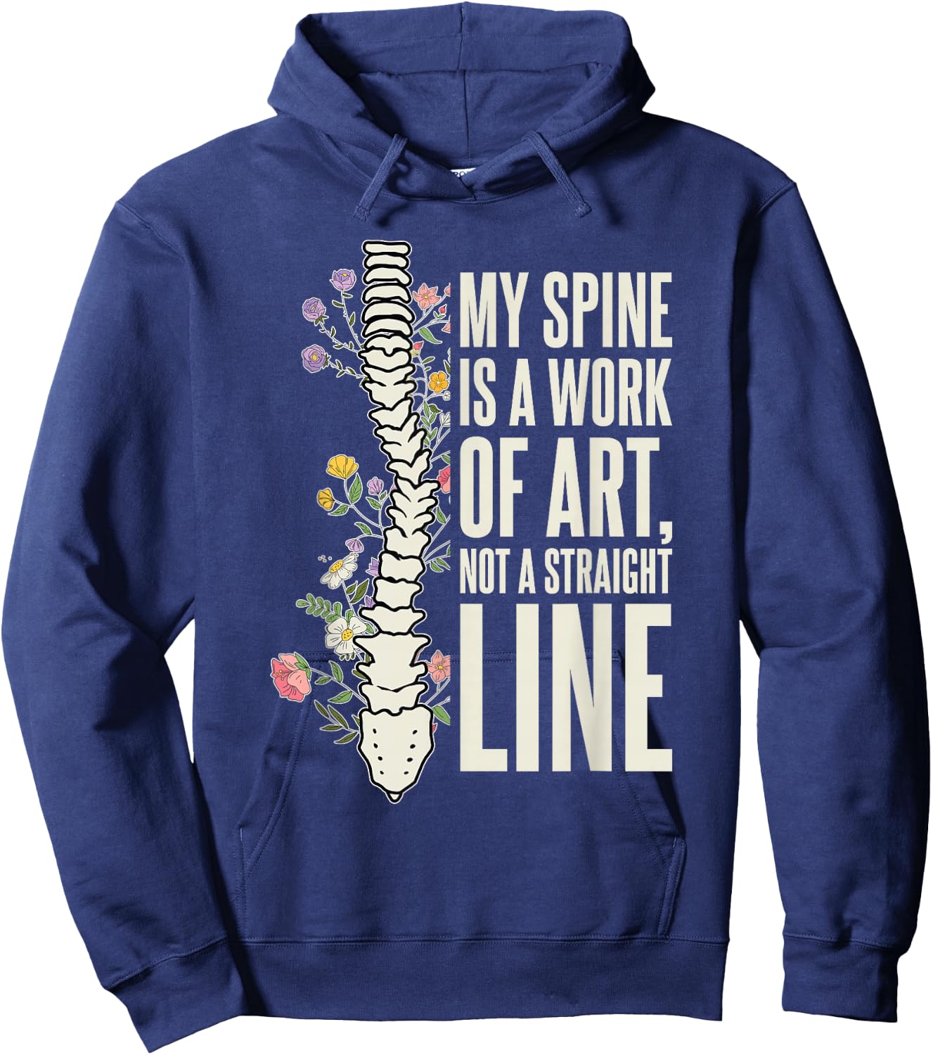 Skoliose Krieger Skoliose Chirurgie Erholung Hoodie - Hoodie | Navy