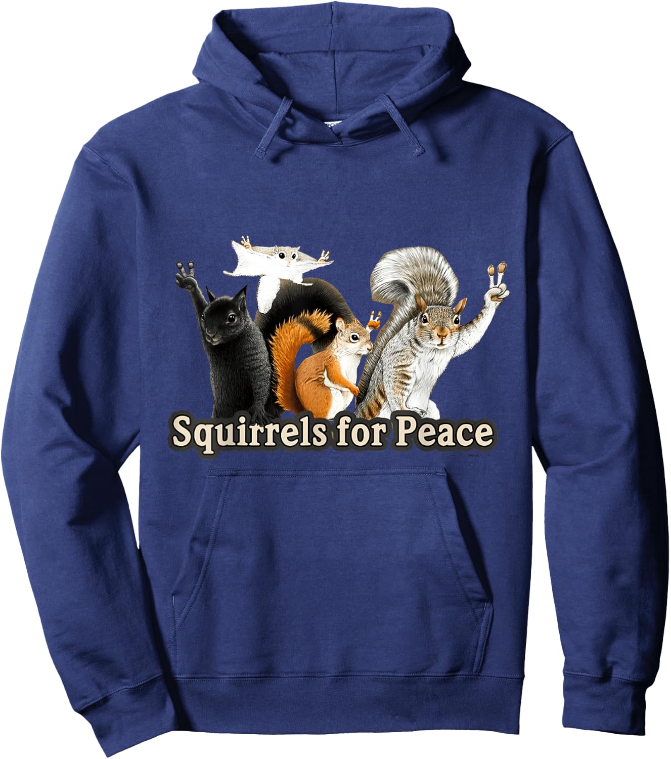 Squirrels for peace for boy Hoodie - Hoodie | Navy