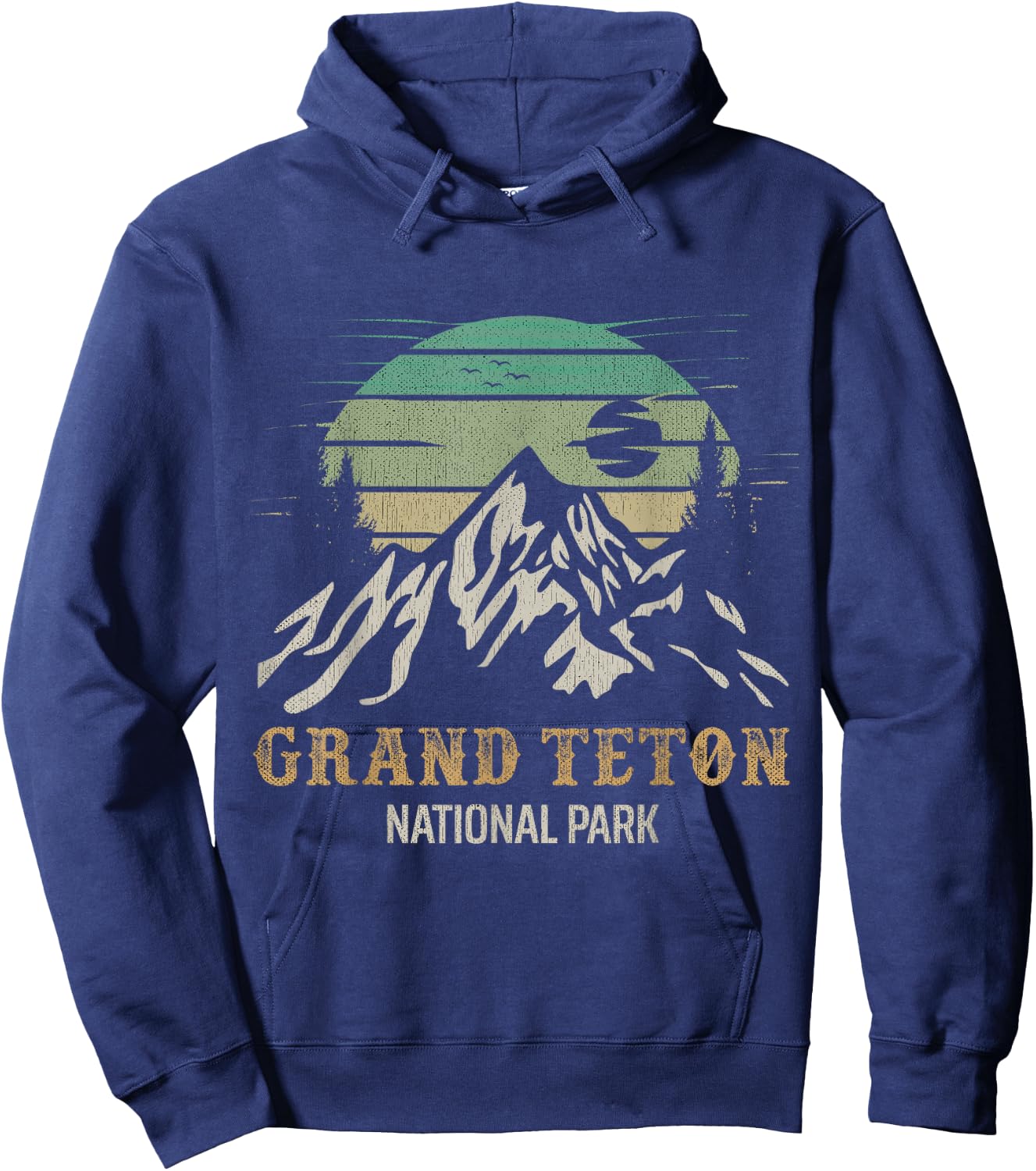 Grand Teton National Park Merchandise Grand Teton Souvenir Hoodie - Hoodie | Navy