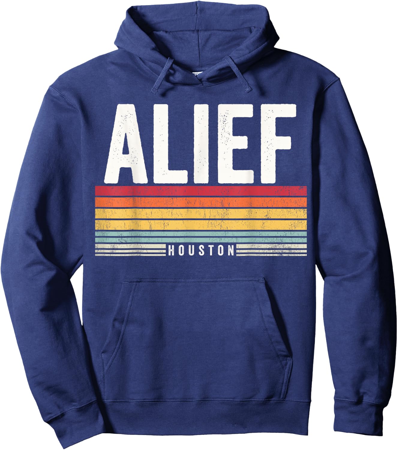 Alief Houston Vintage Sunset, Alief Houston, Alief Hoodie - Hoodie | Navy
