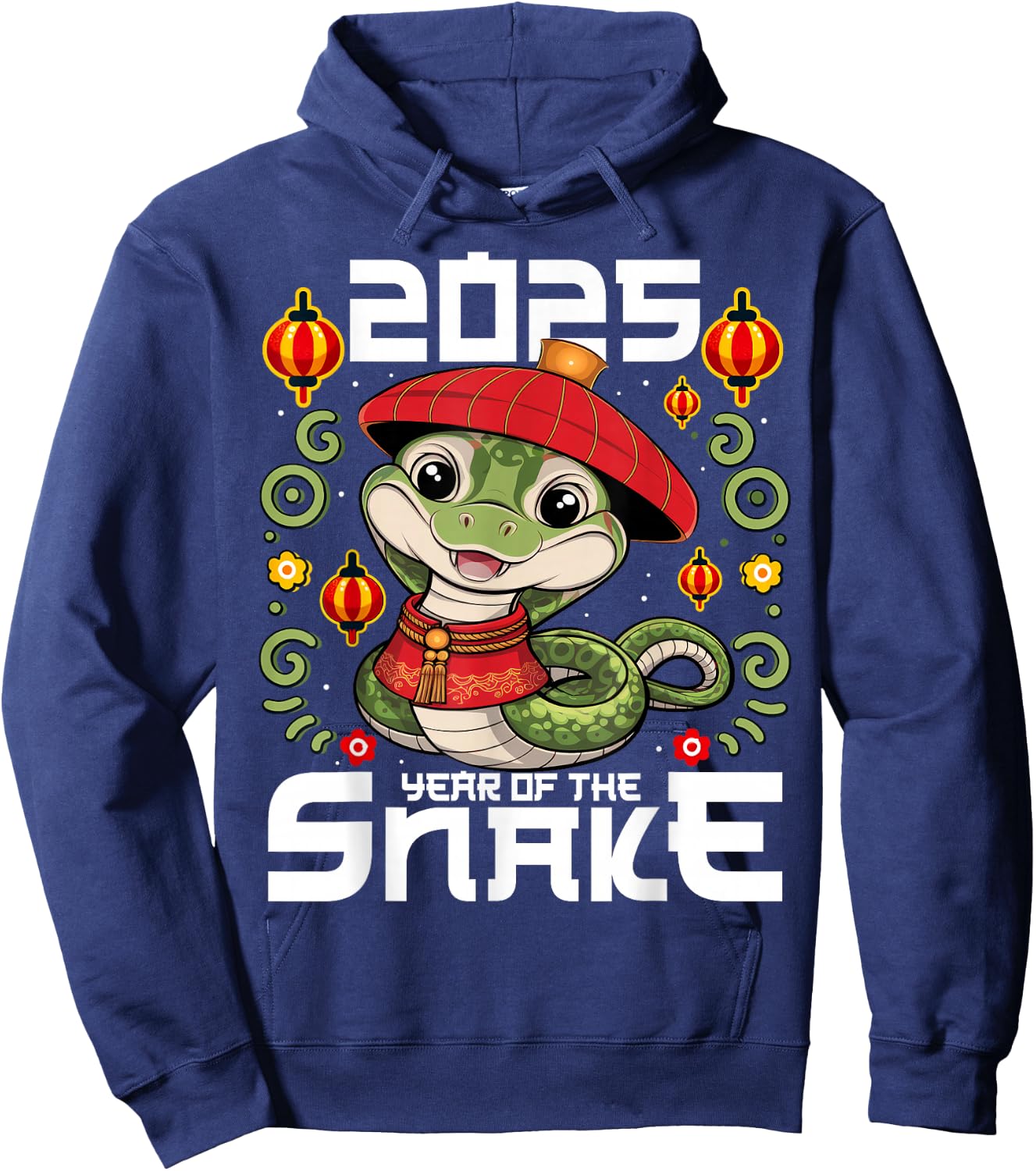 Chinese New Year 2025 Kids Year of The Snake 2025 Hoodie - Hoodie | Navy