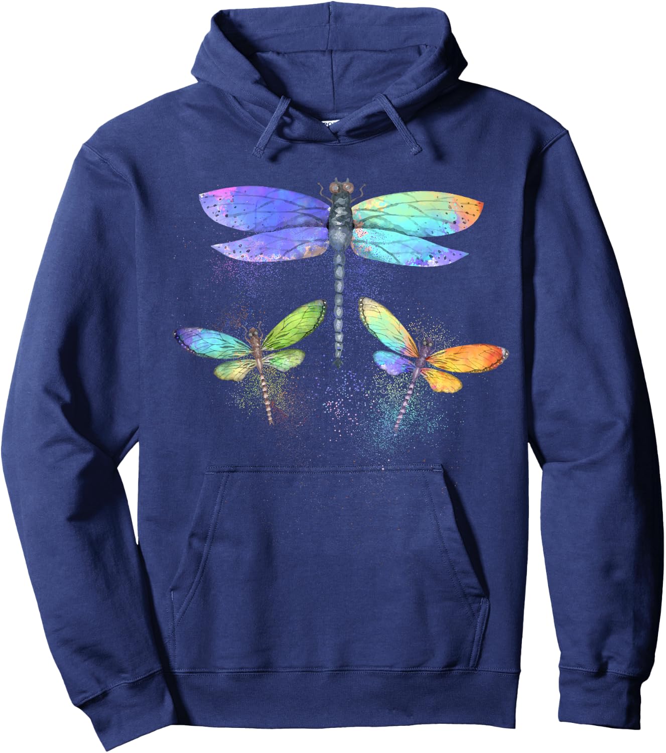 Cool Dragonfly Art Women Dragonfly Lovers Entomology Hoodie - Hoodie | Navy